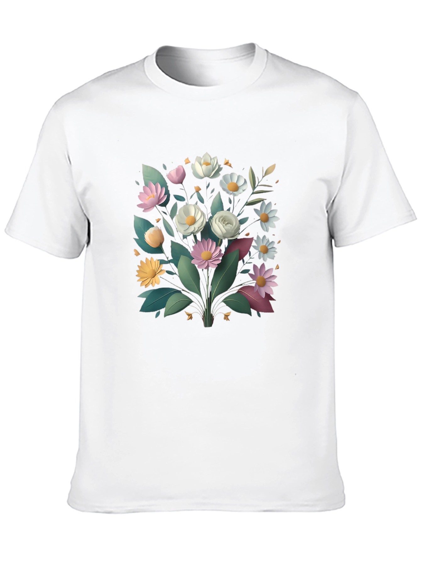 Floral Graphic Black T-Shirt - Stylish Casual Wear