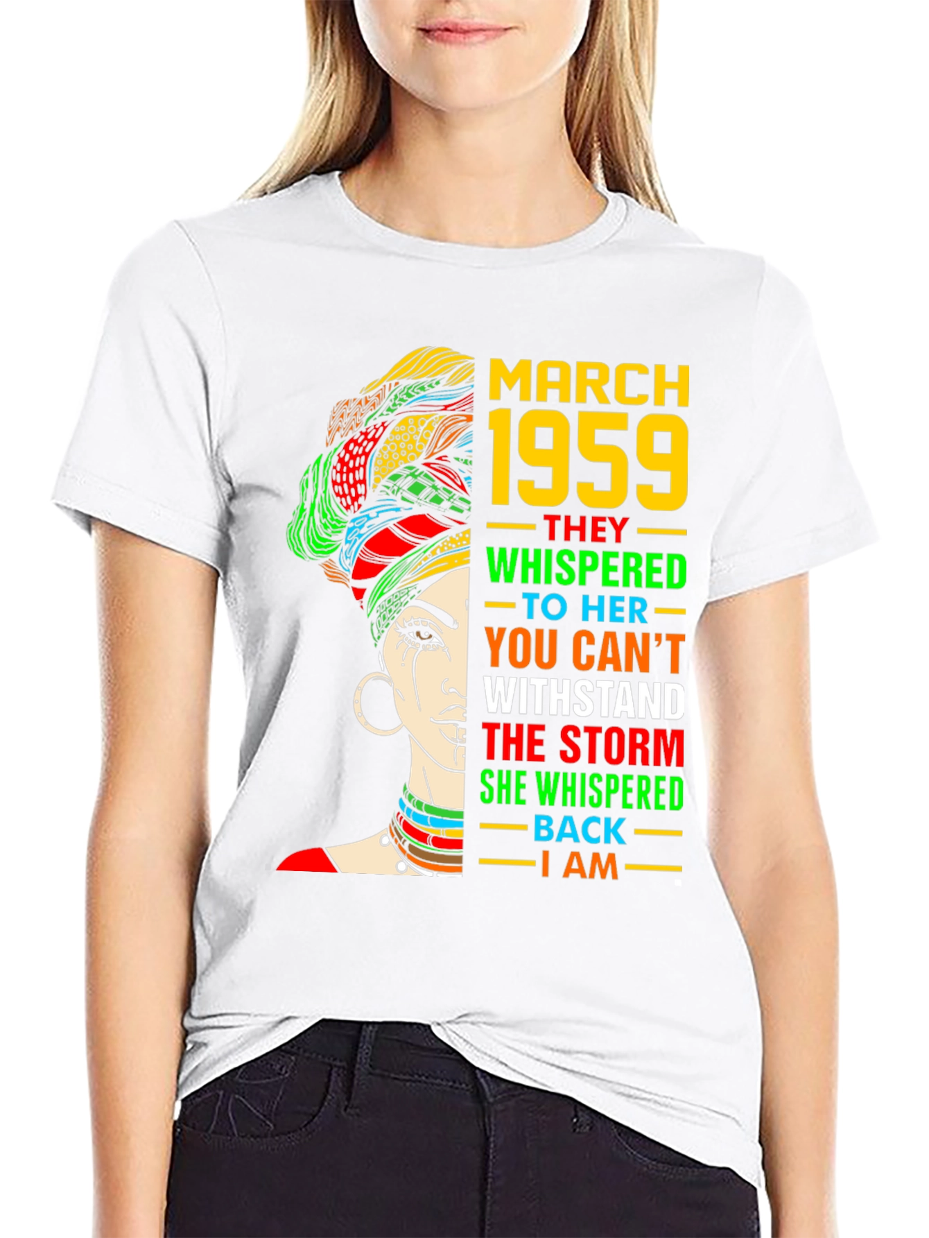 March 1959 Queen T-Shirt - Strong Woman Birthday Gift
