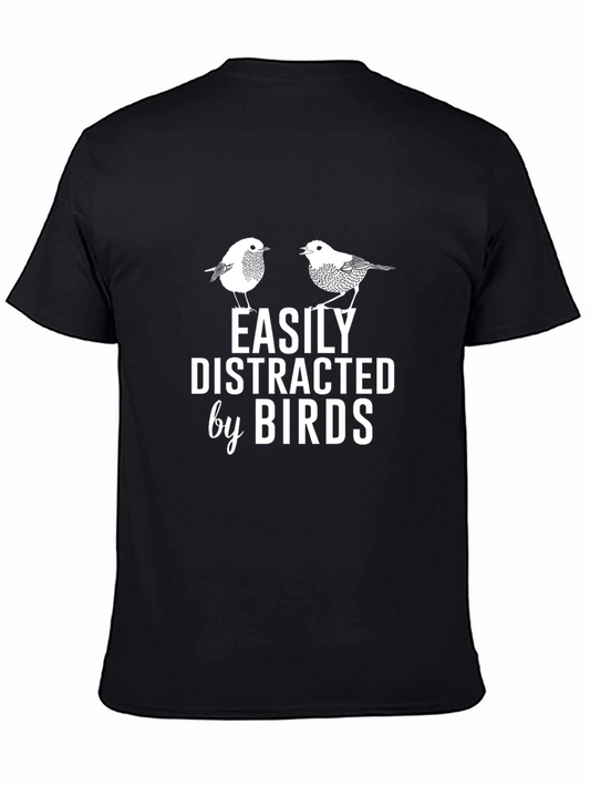 Easily Distracted by Birds Graphic T-Shirt