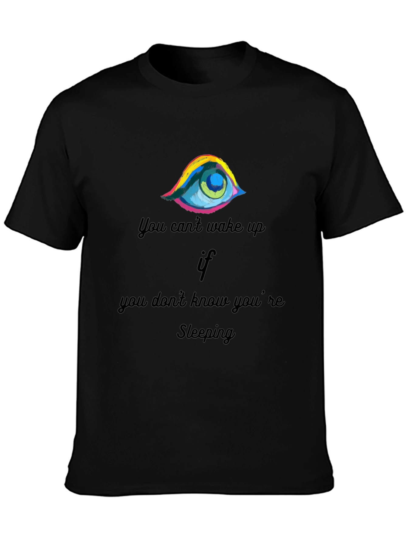 Eye-Catching Sleeping Graphic Tee