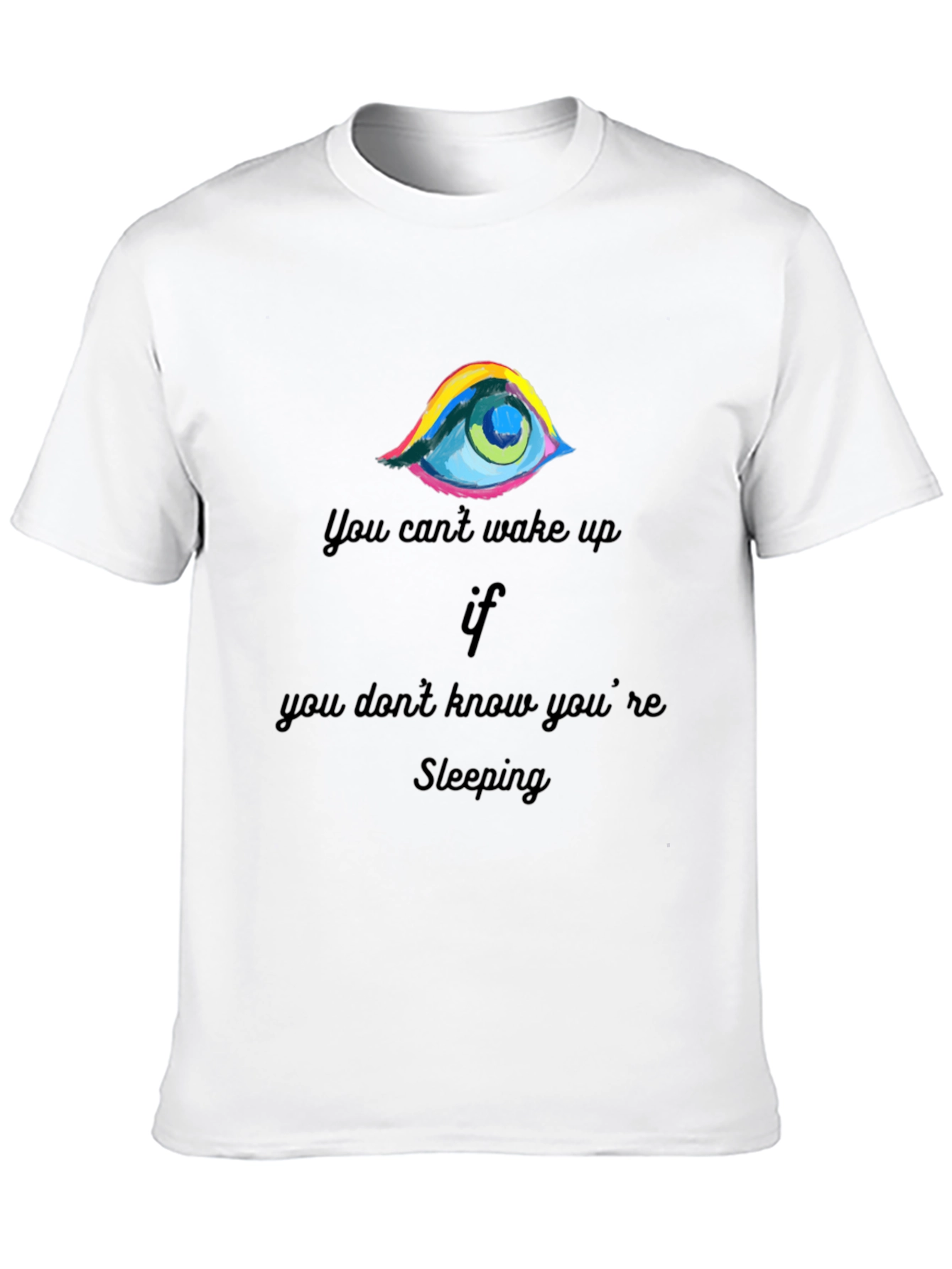 Eye-Catching Sleeping Graphic Tee
