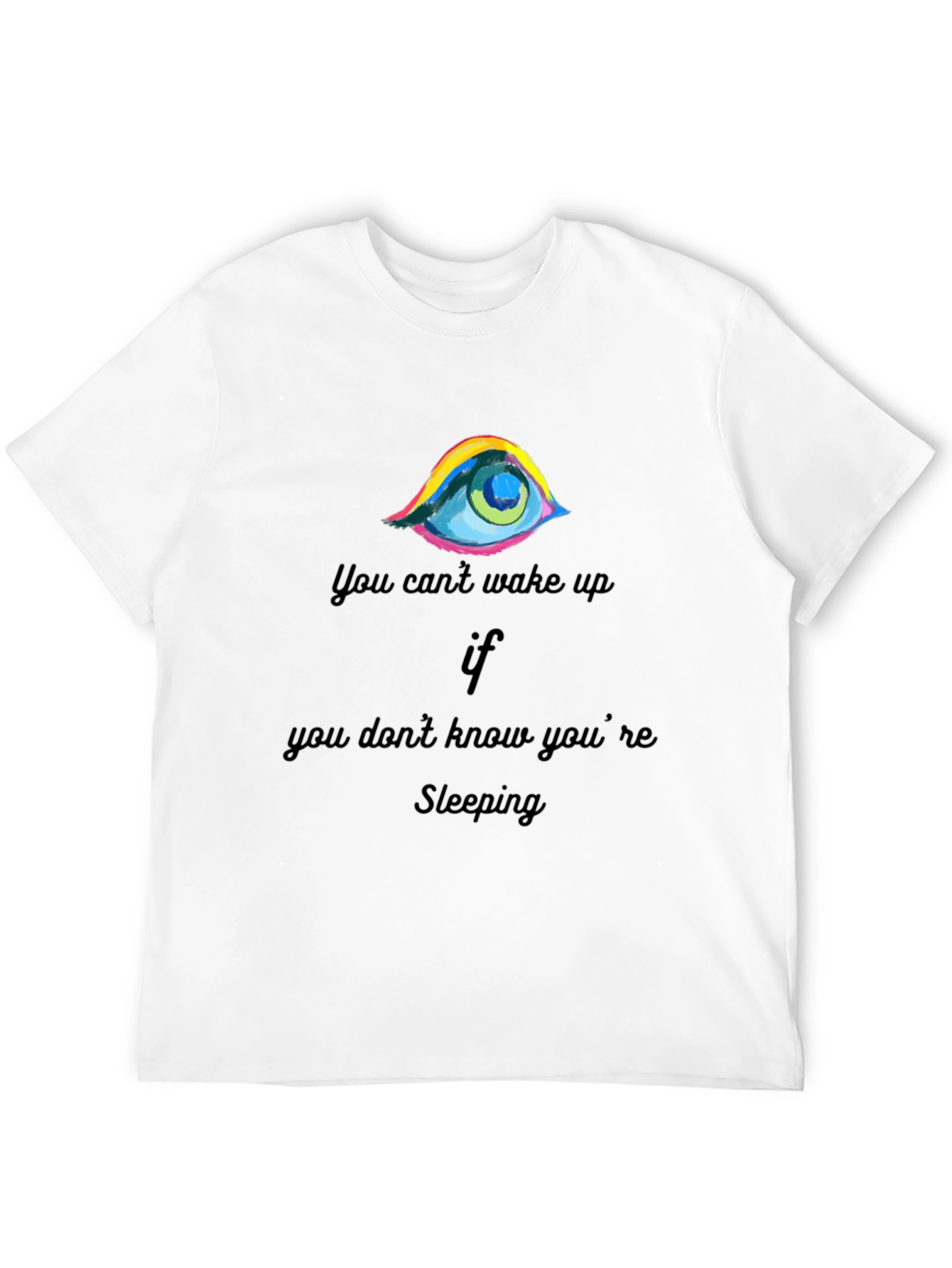 Eye-Catching Sleeping Graphic Tee