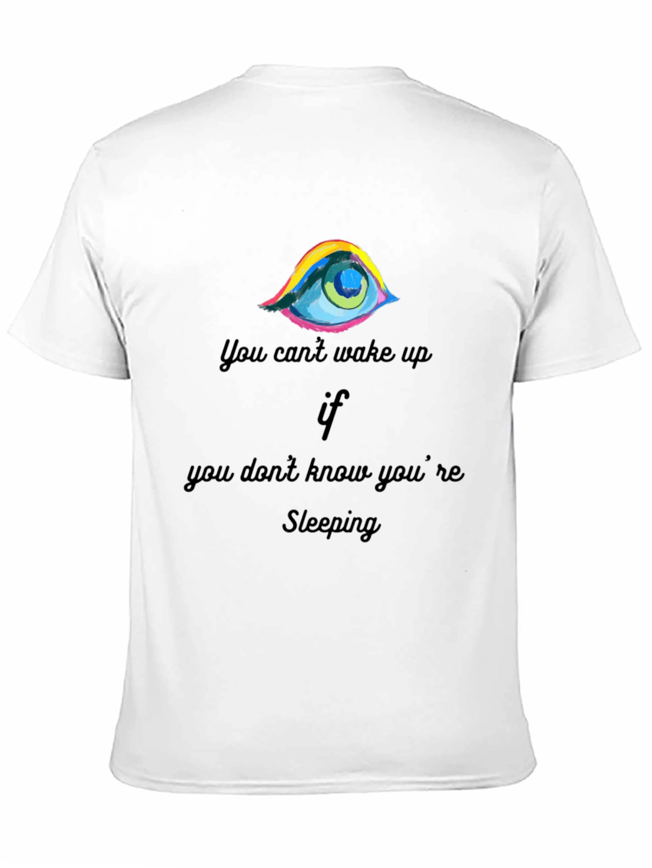 Eye-Catching Sleeping Graphic Tee