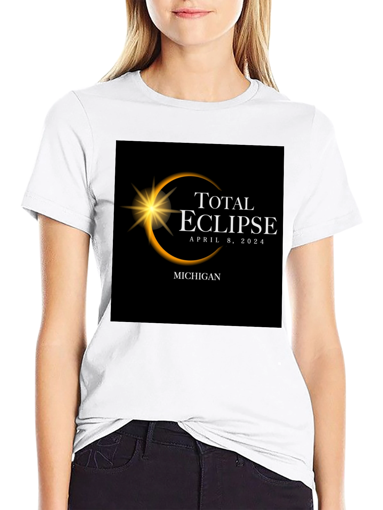 Total Eclipse April 8 2024 Michigan T-Shirt