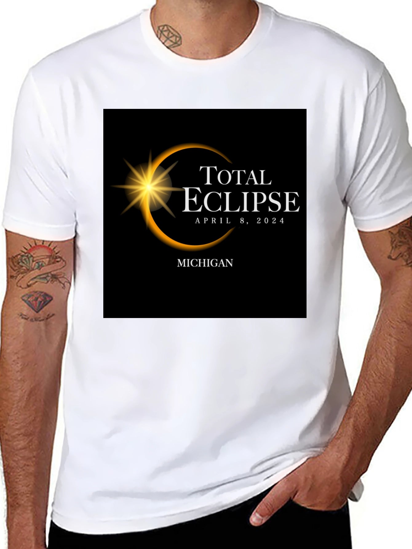 Total Eclipse April 8 2024 Michigan T-Shirt