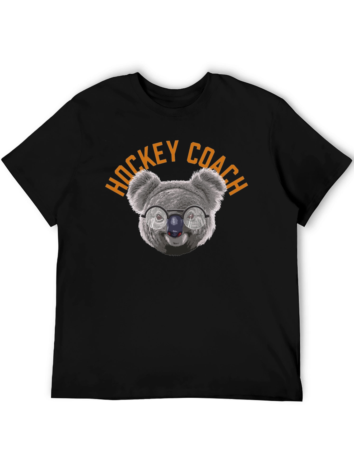 Hockey Coach Koala Bear Graphic T-Shirt