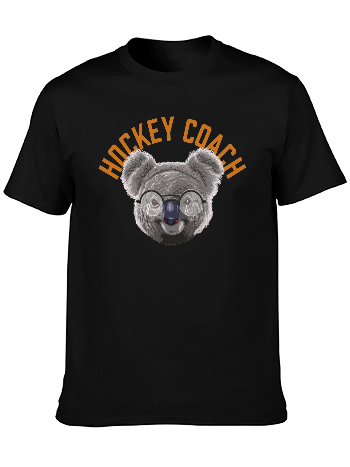 Hockey Coach Koala Bear Graphic T-Shirt