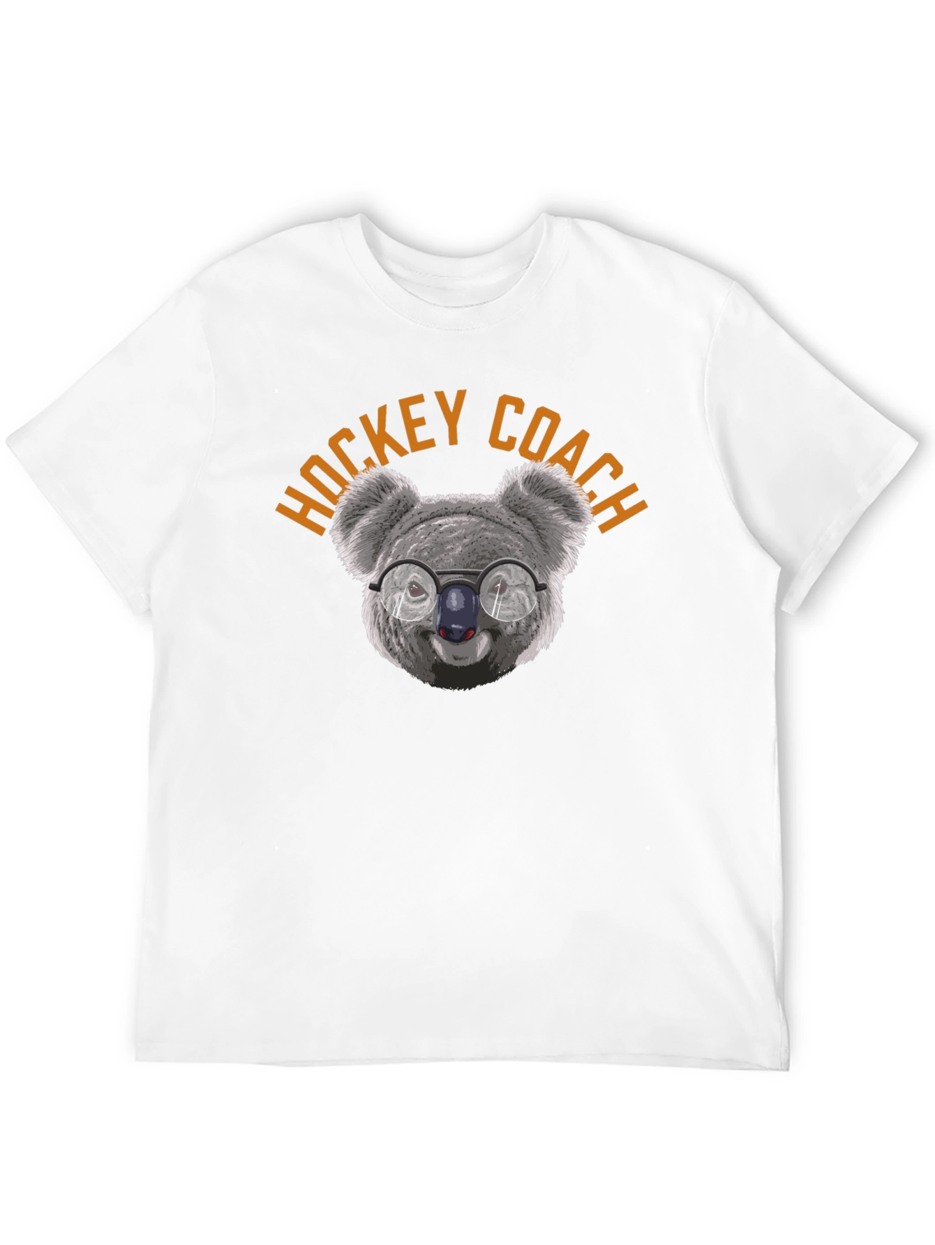 Hockey Coach Koala Bear Graphic T-Shirt