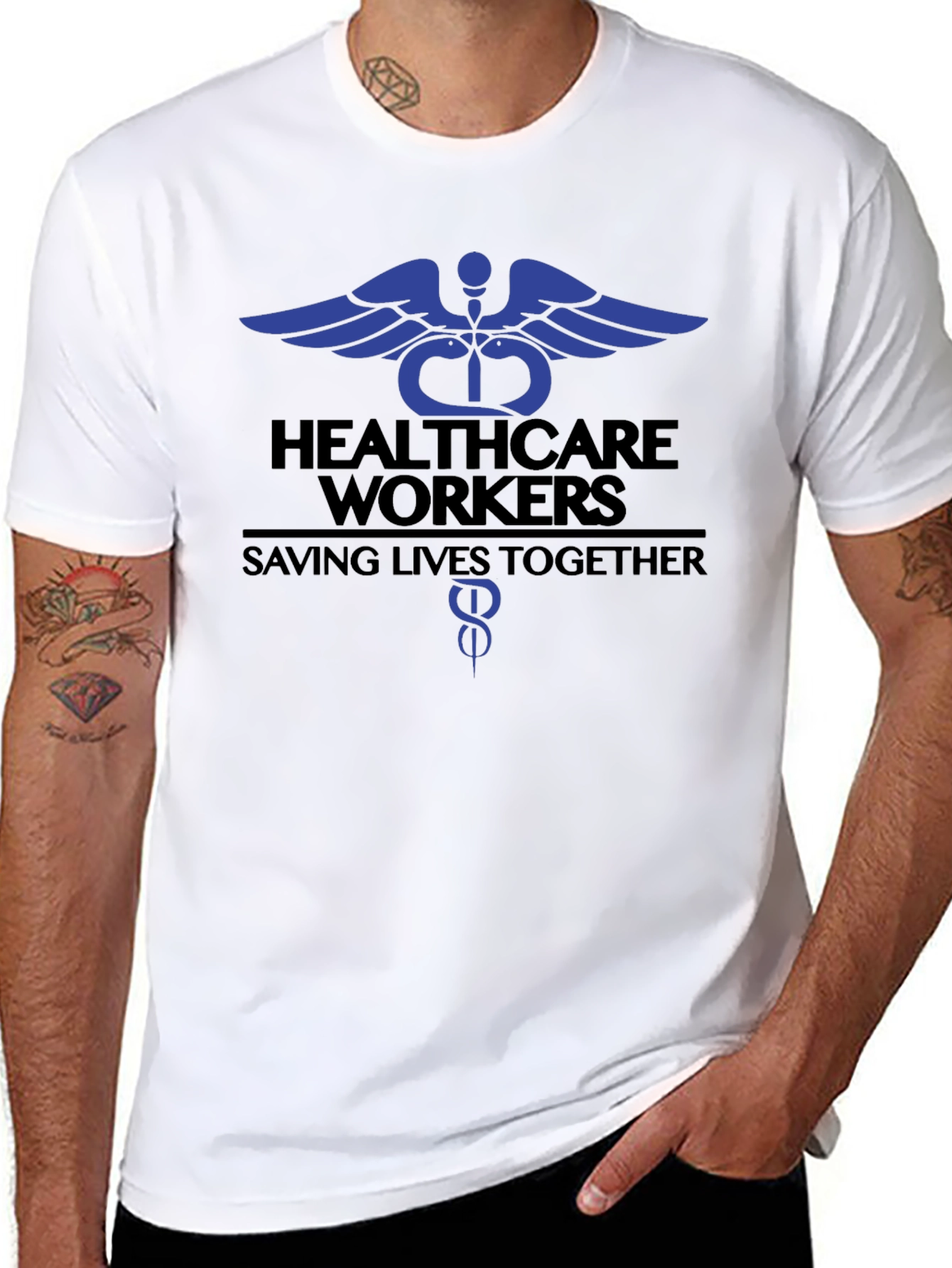 Healthcare Workers T-Shirt - Saving Lives Together