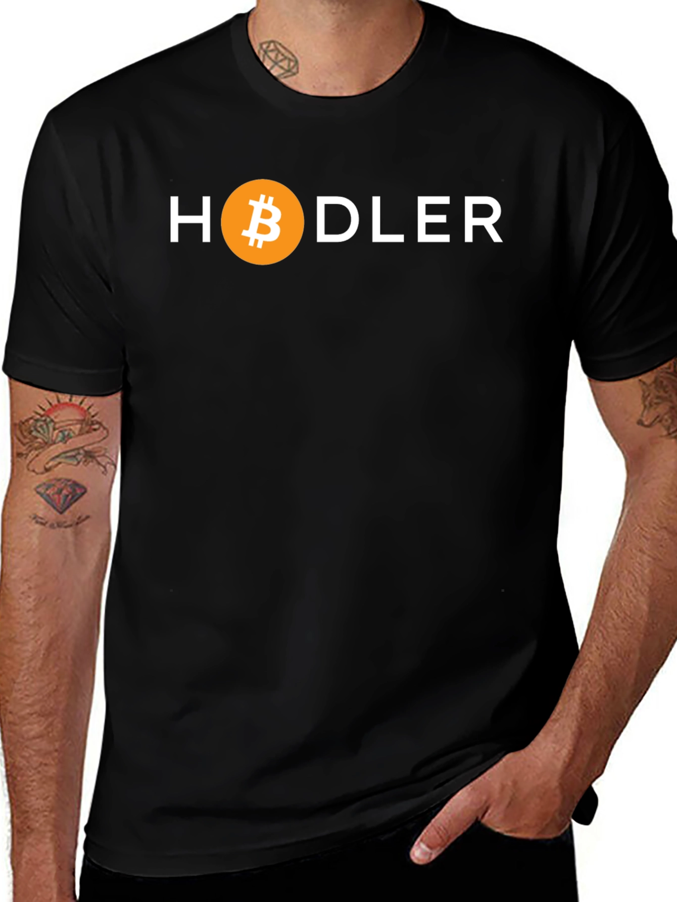 HODLER Bitcoin Crypto T-Shirt - Black