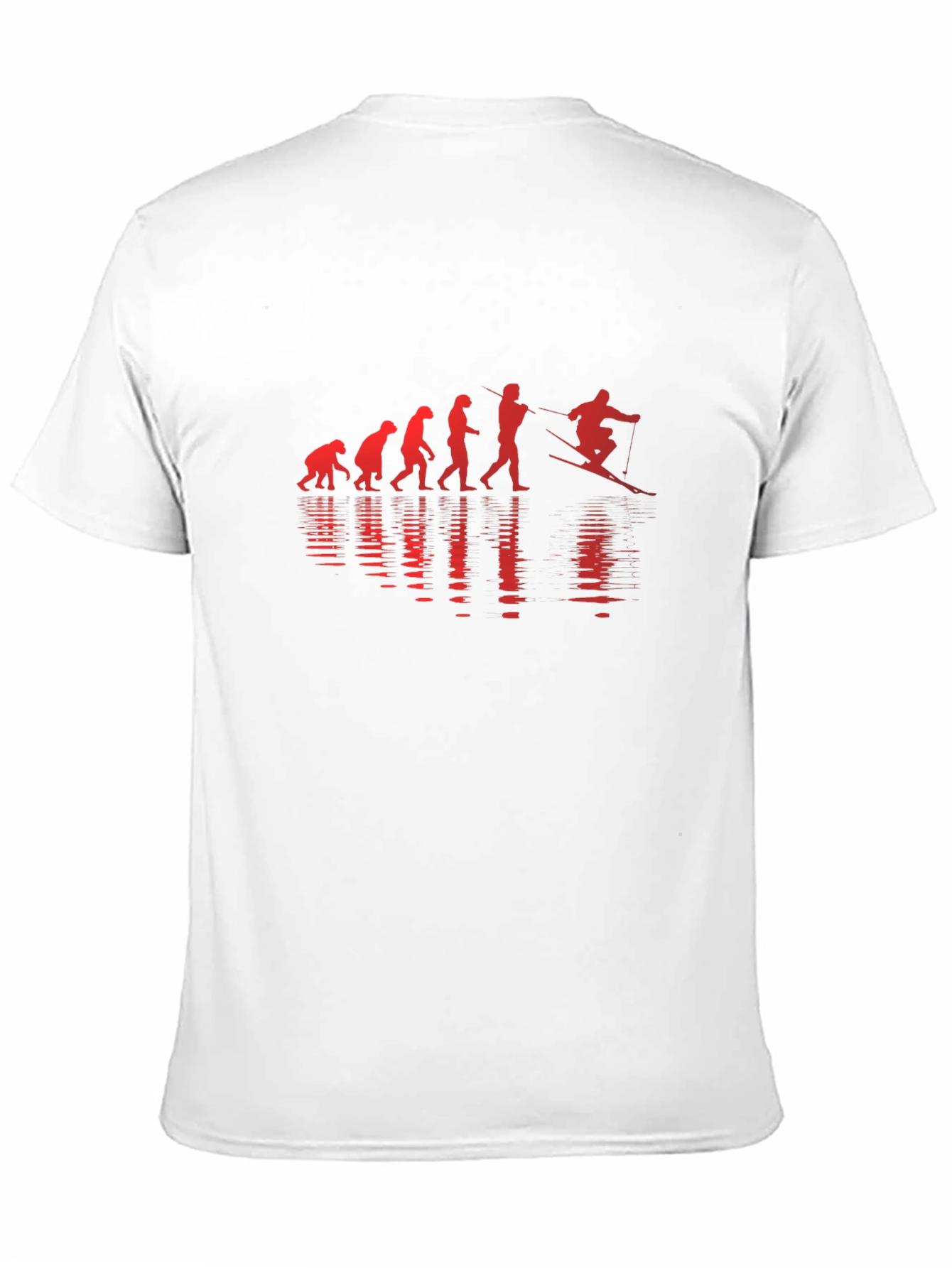 Evolution to Skier Graphic T-Shirt