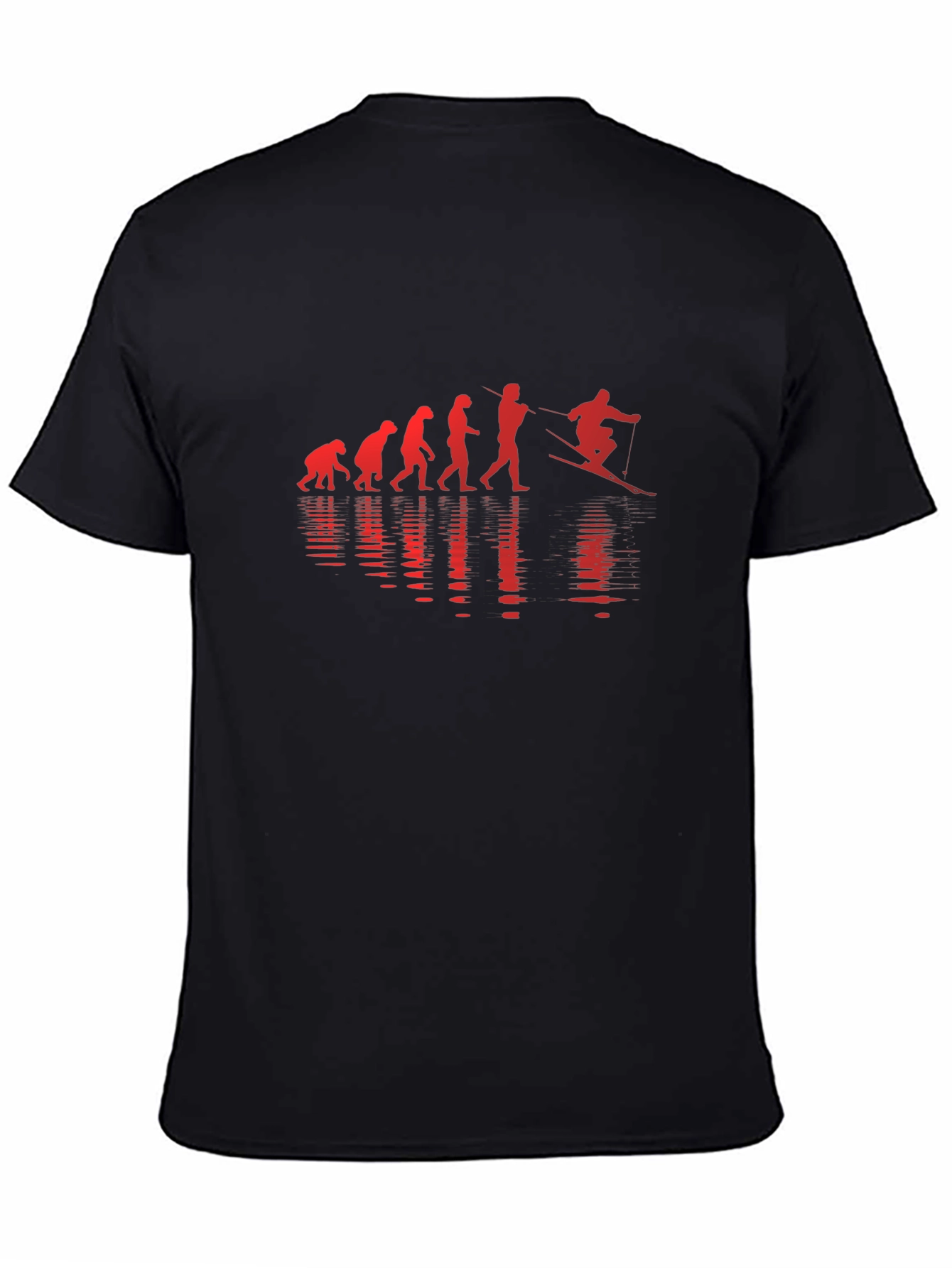 Evolution to Skier Graphic T-Shirt
