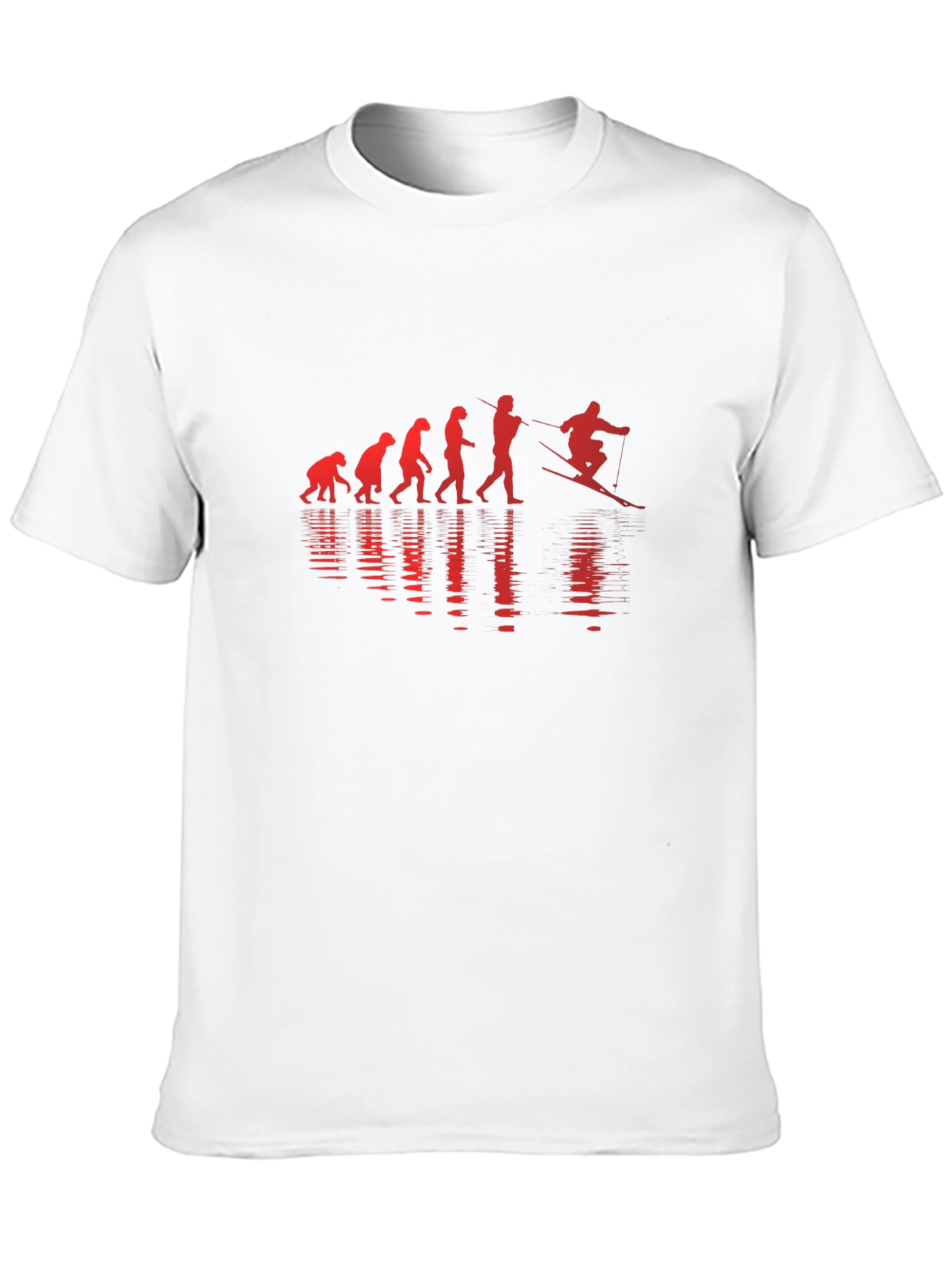 Evolution to Skier Graphic T-Shirt