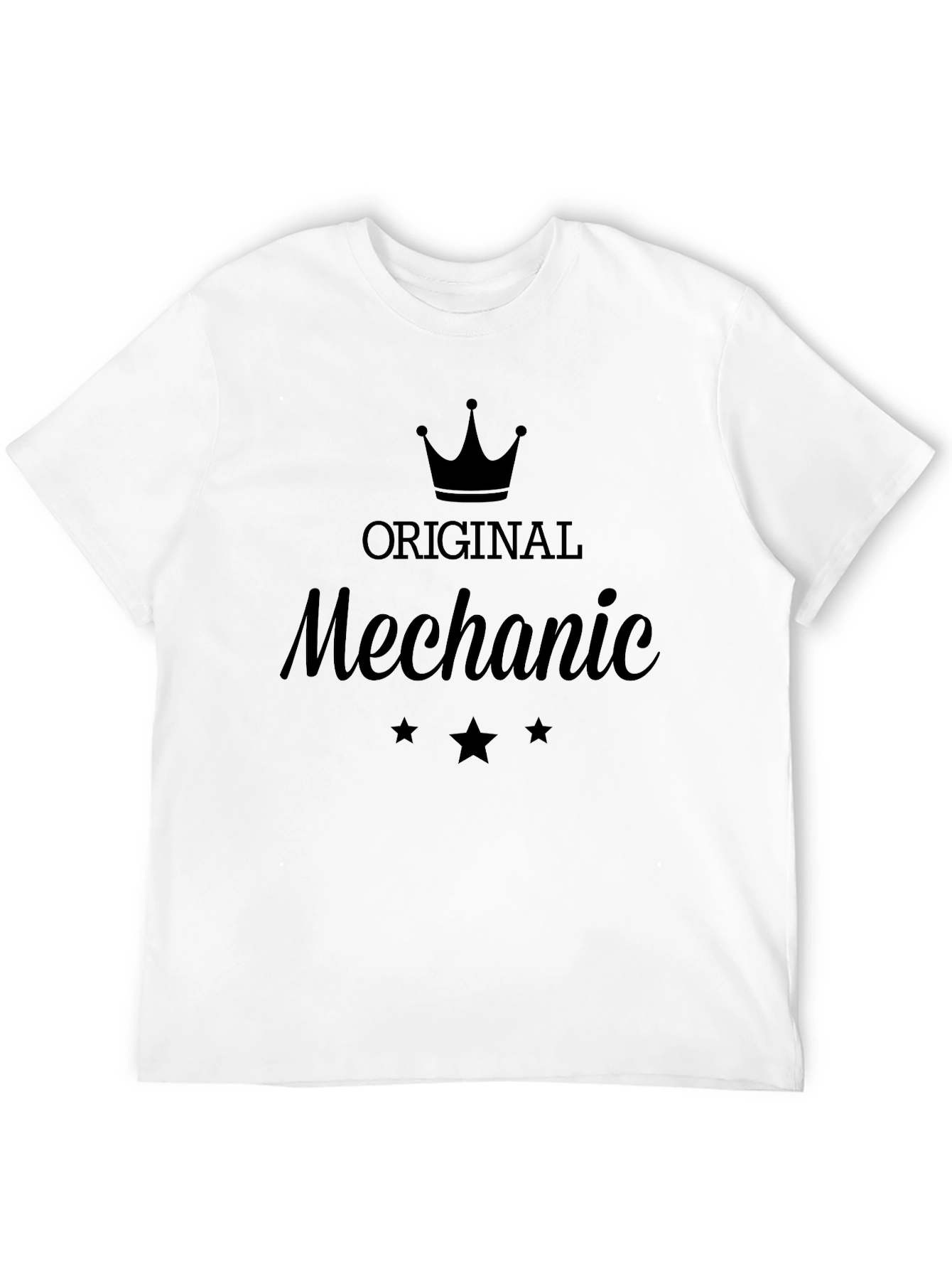 Original Mechanic Graphic T-Shirt - Black Crew Neck