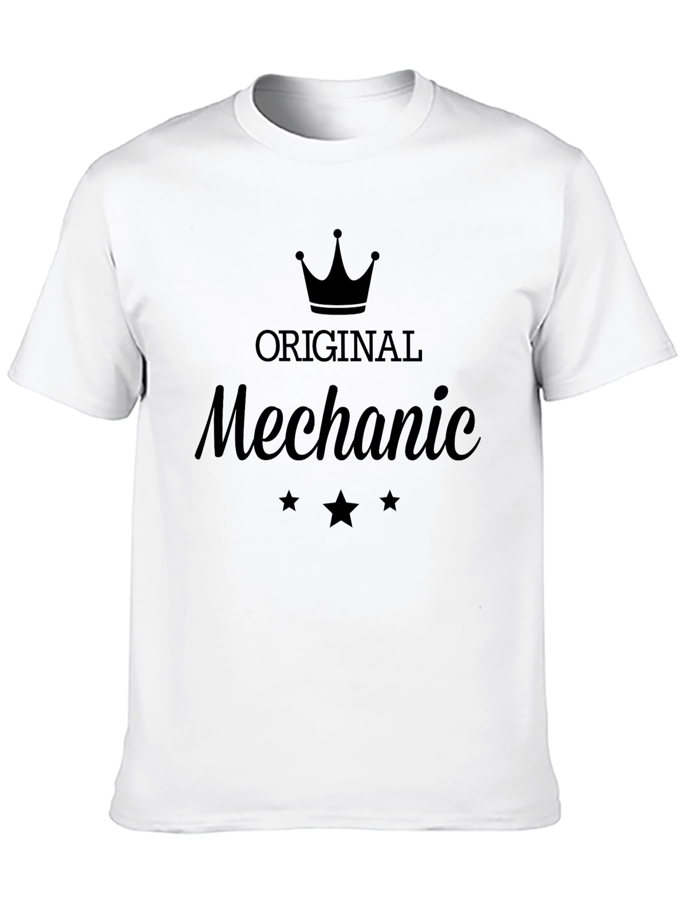 Original Mechanic Graphic T-Shirt - Black Crew Neck