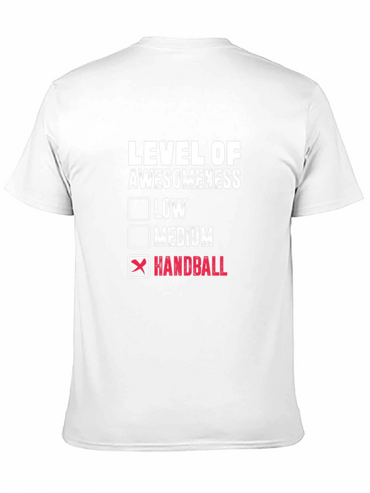 Handball Level of Awesomeness Graphic Tee