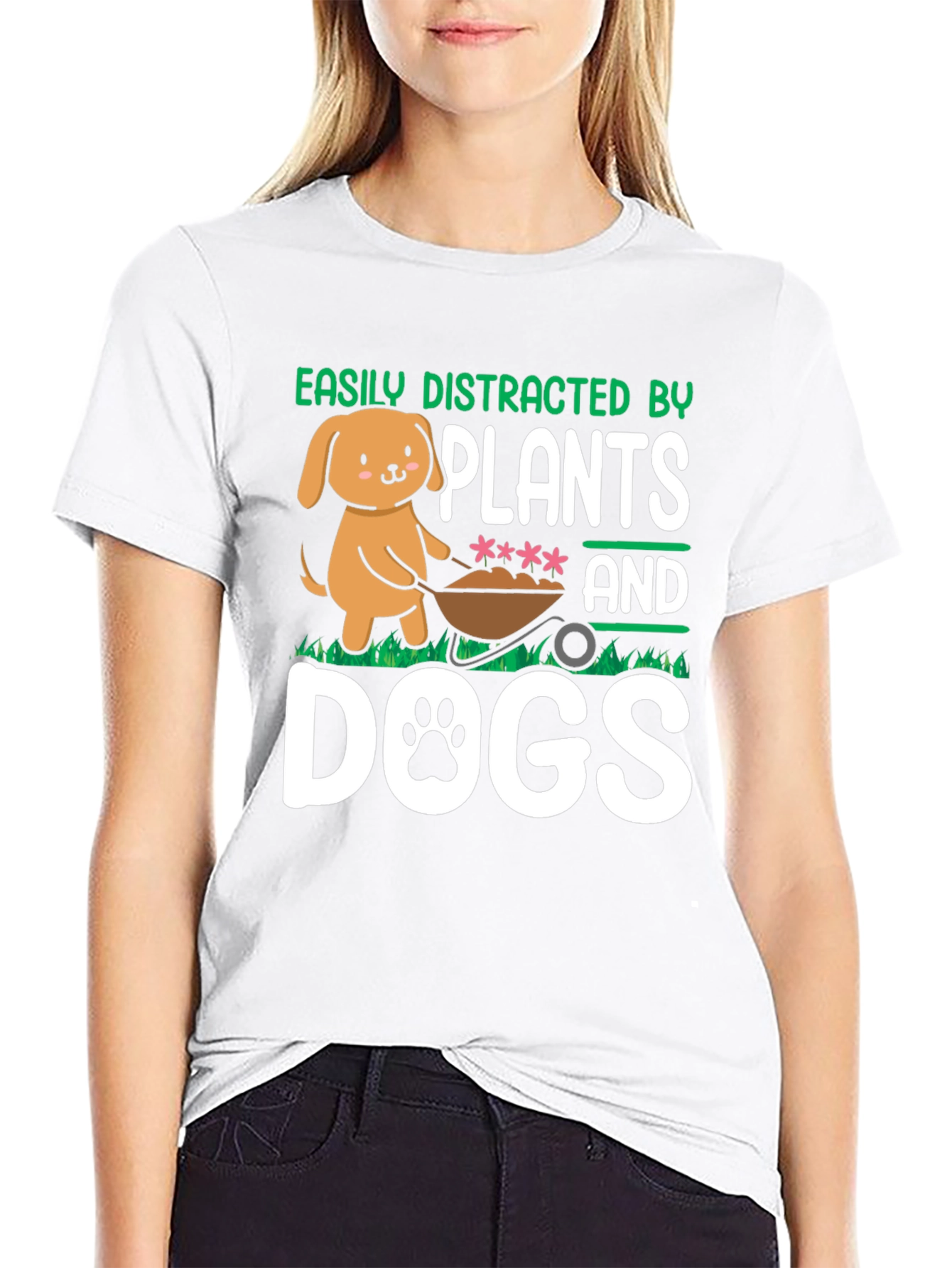 Easily Distracted by Plants and Dogs T-Shirt