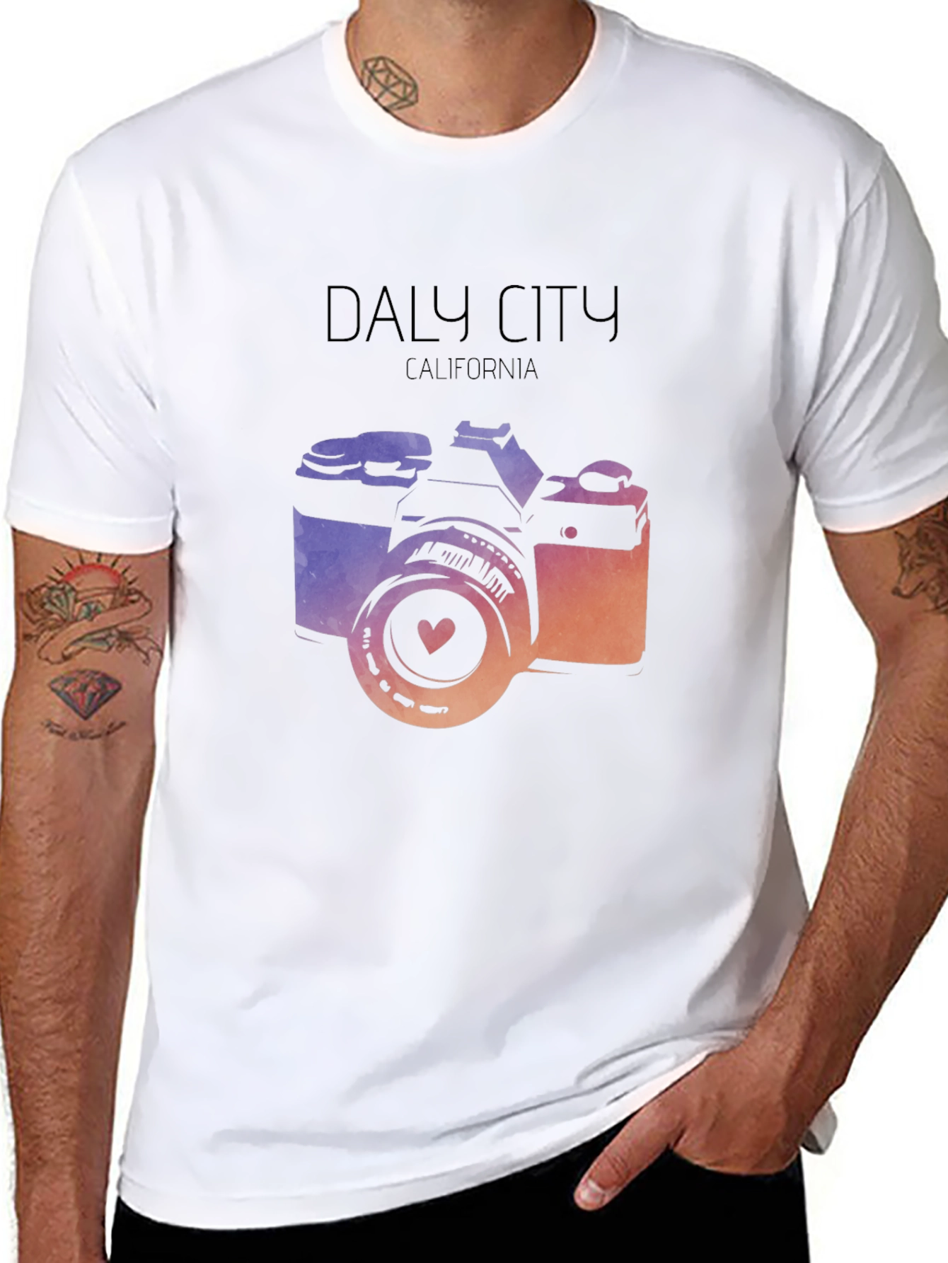 Daly City California Camera Graphic Tee