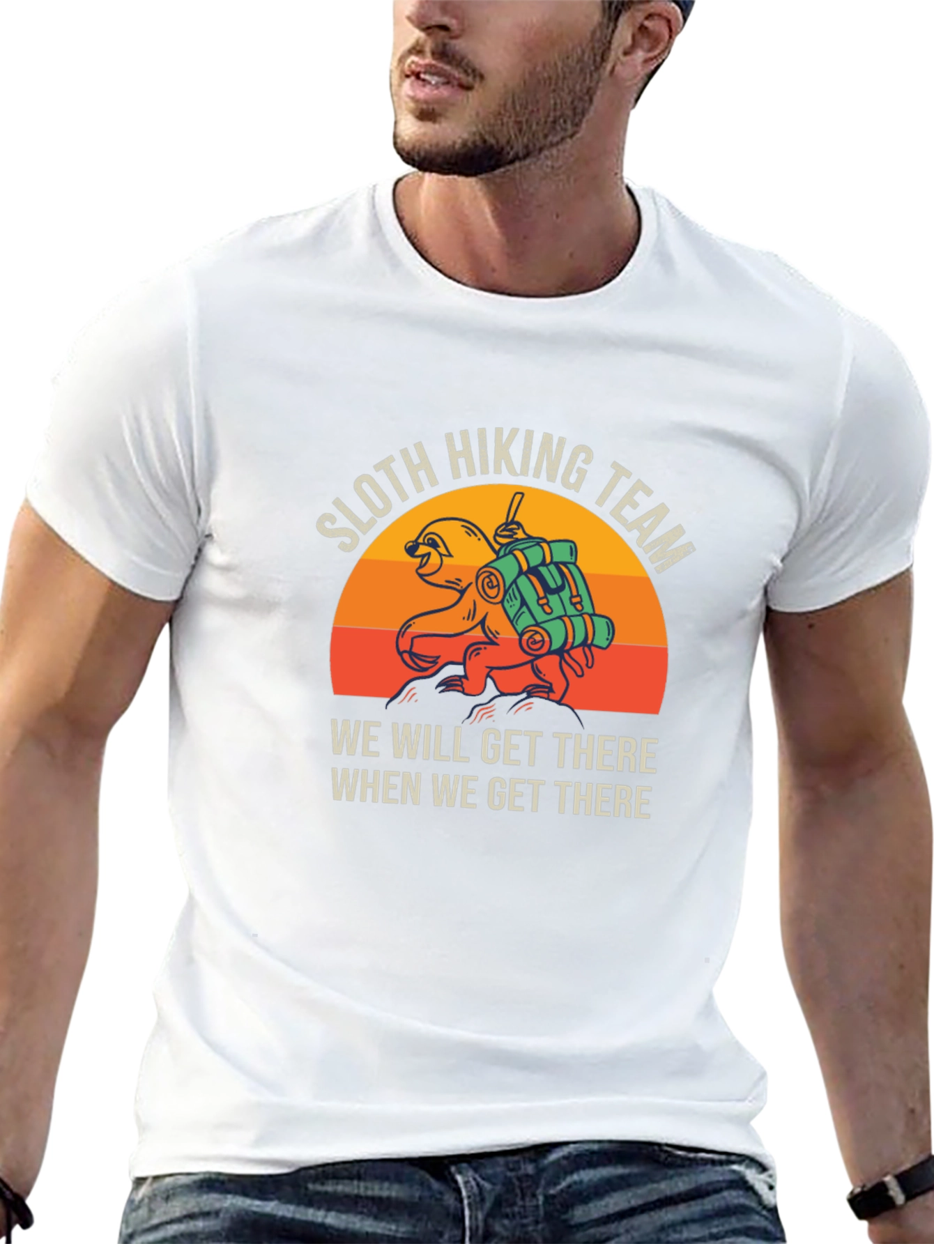 Sloth Hiking Team T-Shirt - Funny & Comfortable!