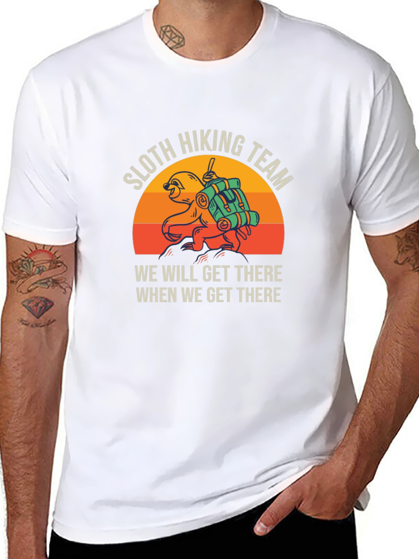 Sloth Hiking Team T-Shirt - Funny & Comfortable!