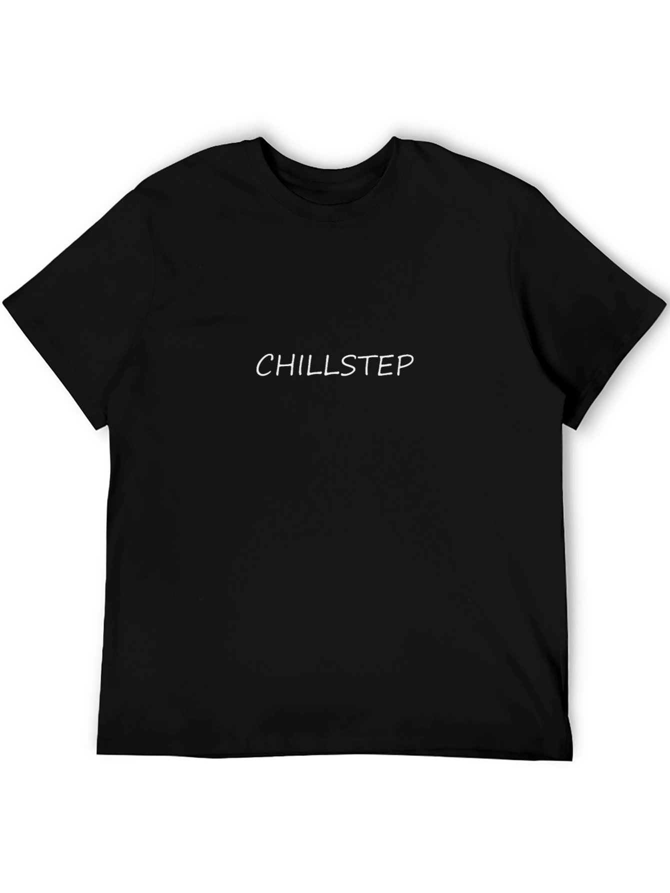 Chillstep Graphic Tee - Black Cotton Casual T-Shirt