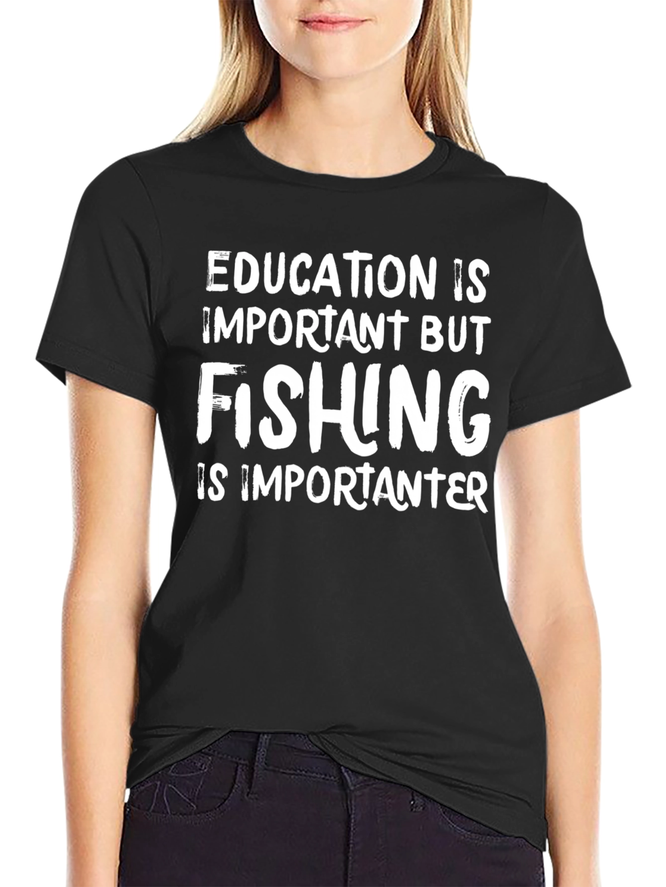 Funny Fishing T-Shirt: Education is Important