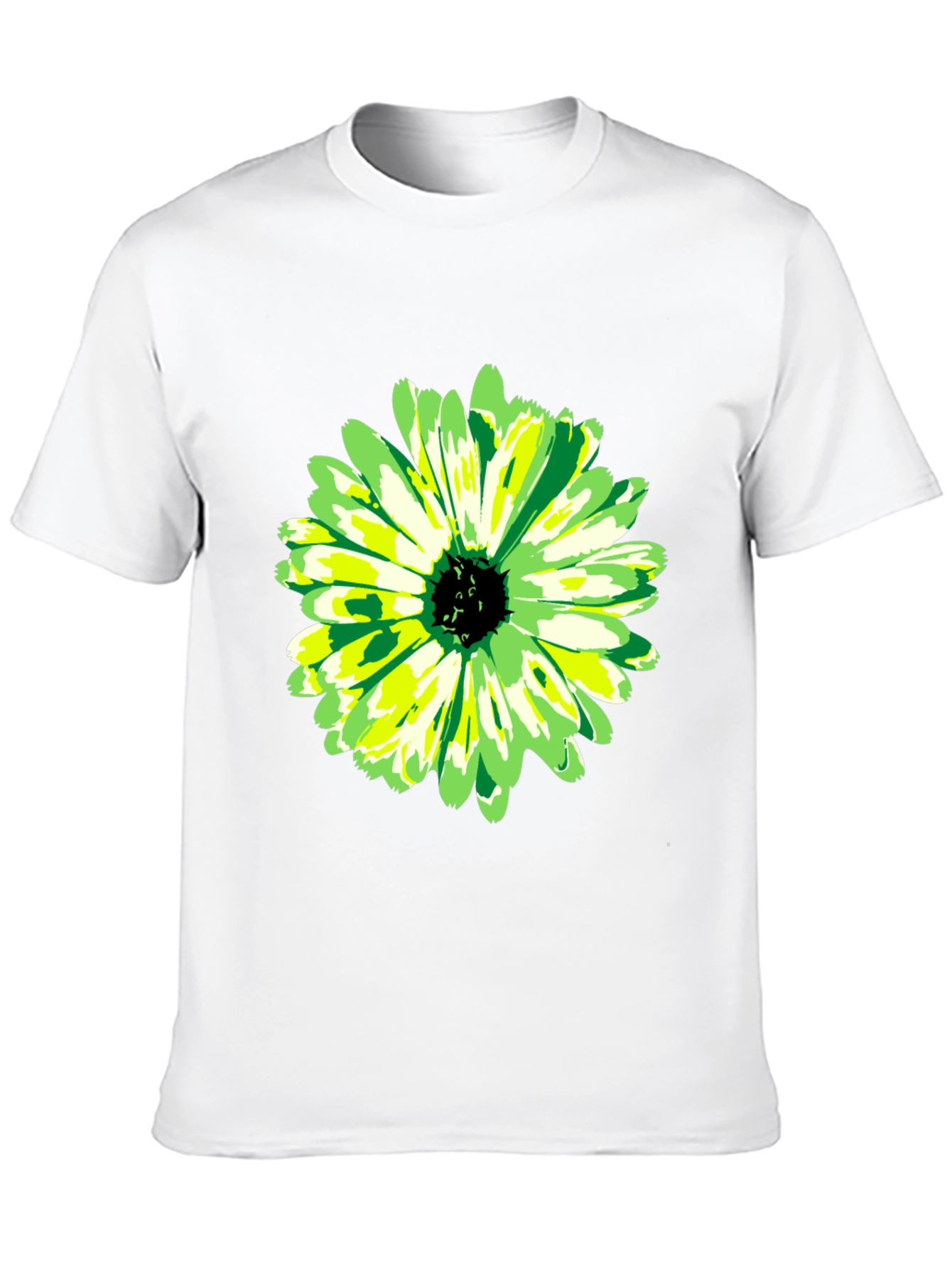 Green Flower Graphic Tee
