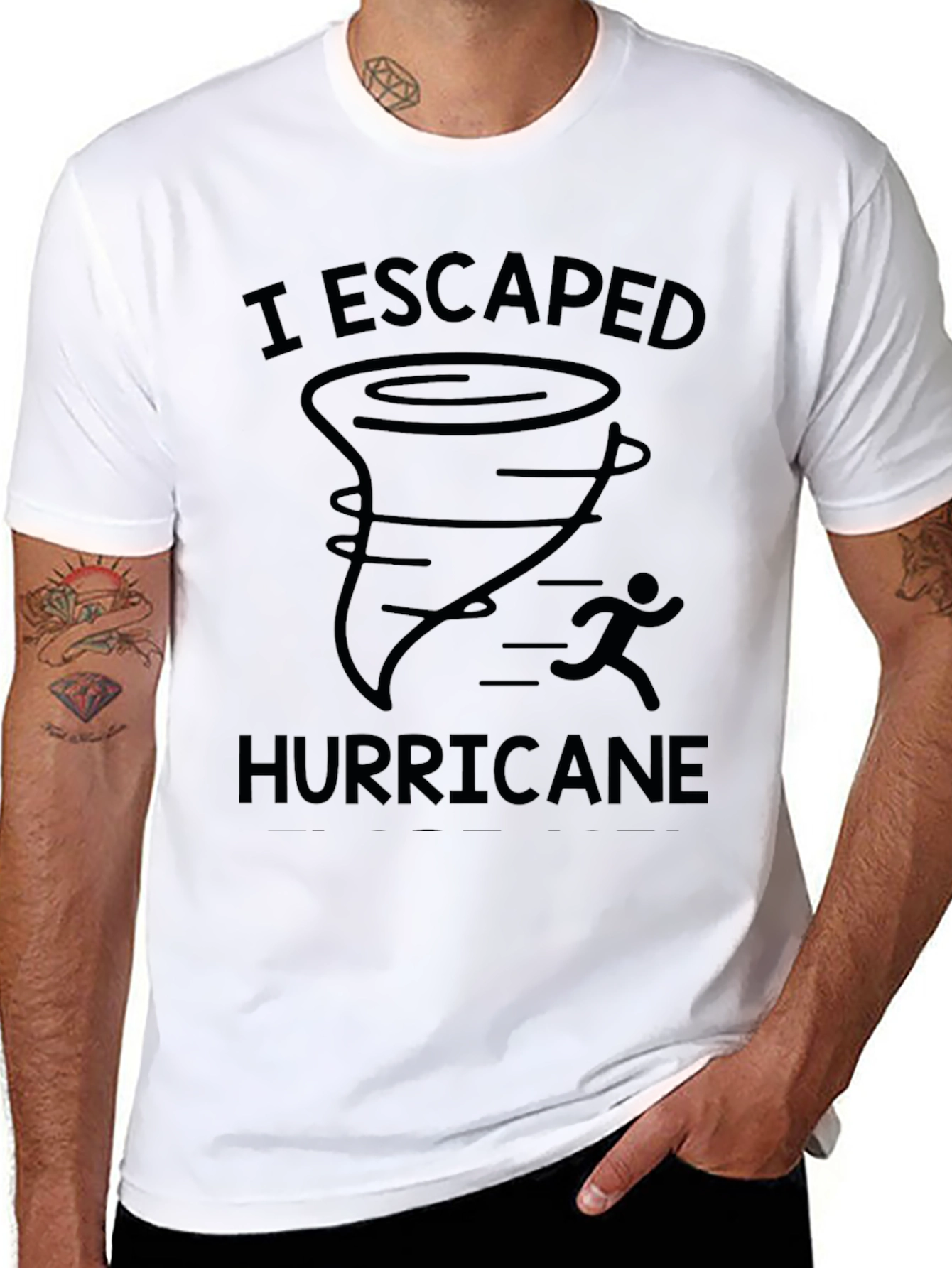 I Escaped Hurricane T-Shirt Black