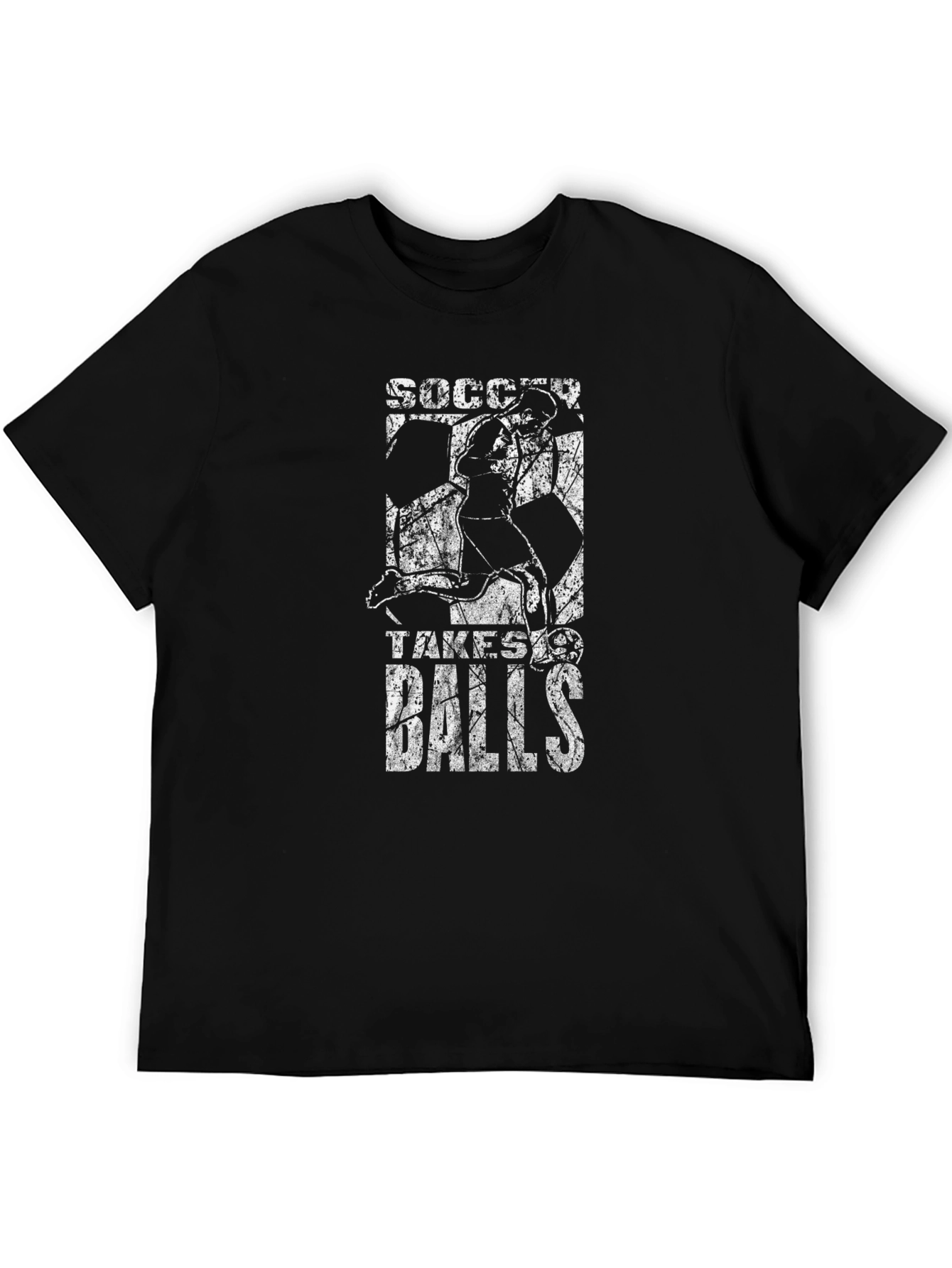 Soccer Takes Balls Graphic T-Shirt