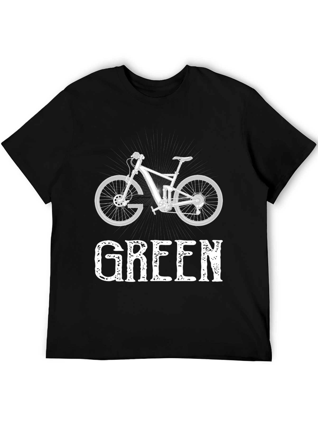 Go Green Mountain Bike Graphic Tee - Eco Friendly