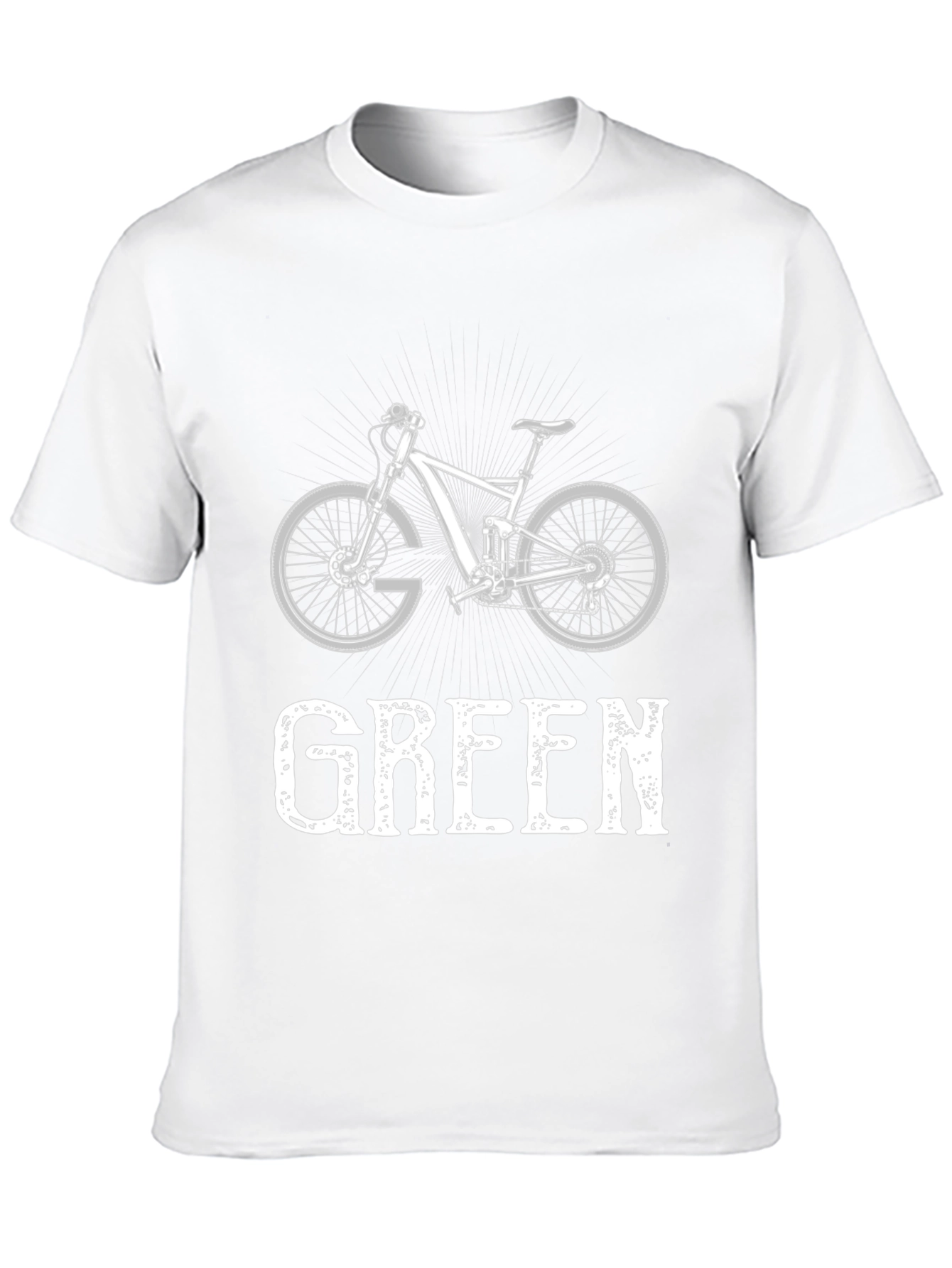 Go Green Mountain Bike Graphic Tee - Eco Friendly