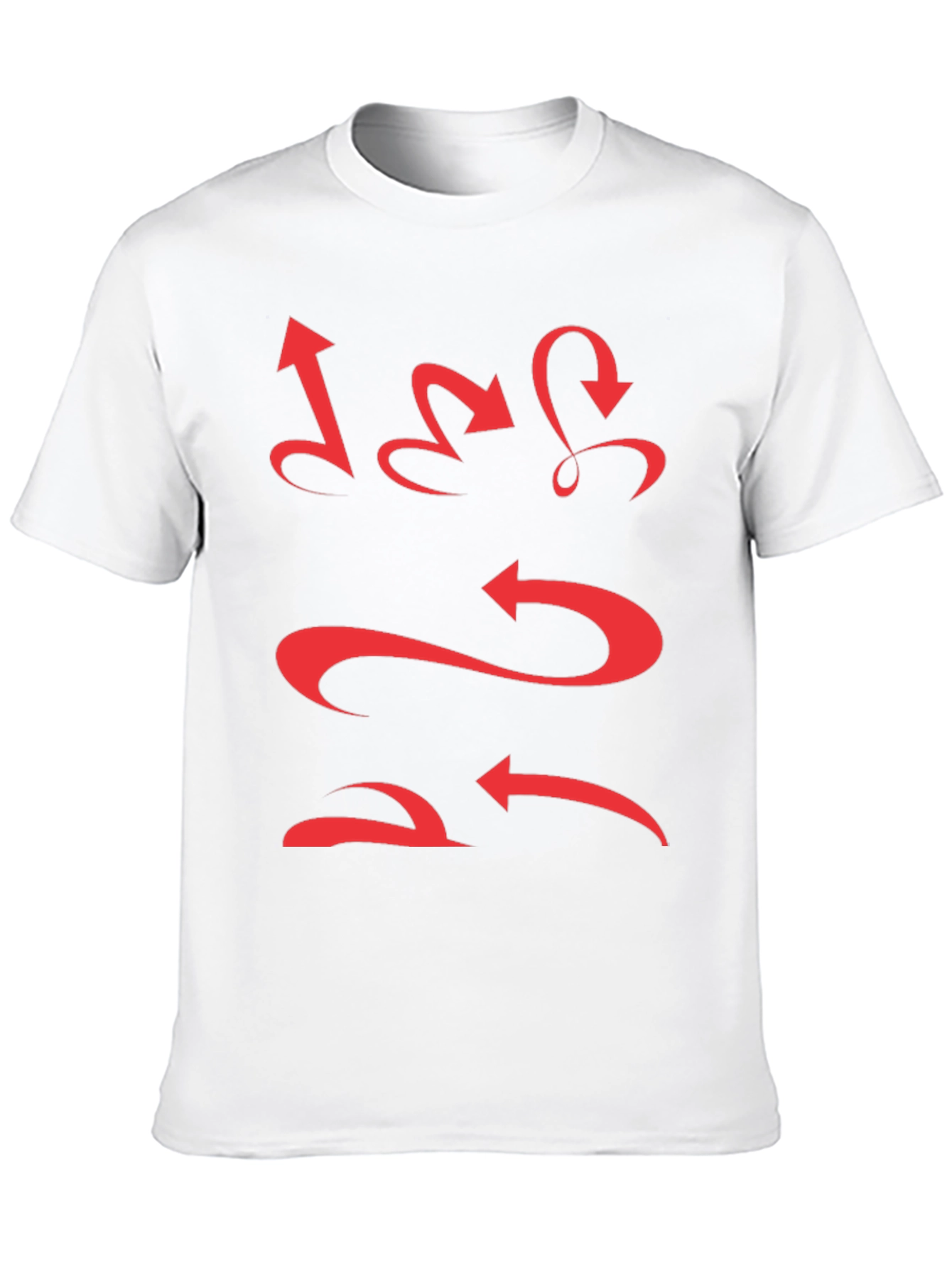 Mens Black Arrow Graphic Tee - Unique Design