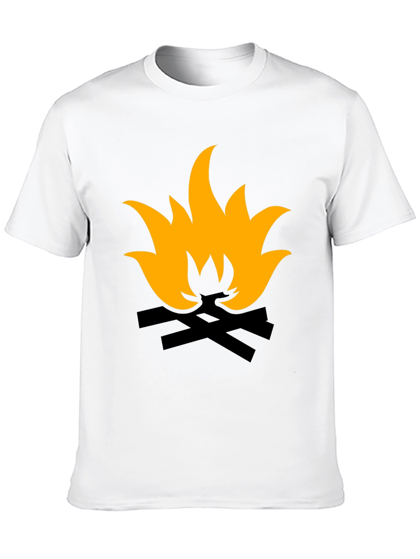 Campfire Graphic Tee - Black Casual Comfort