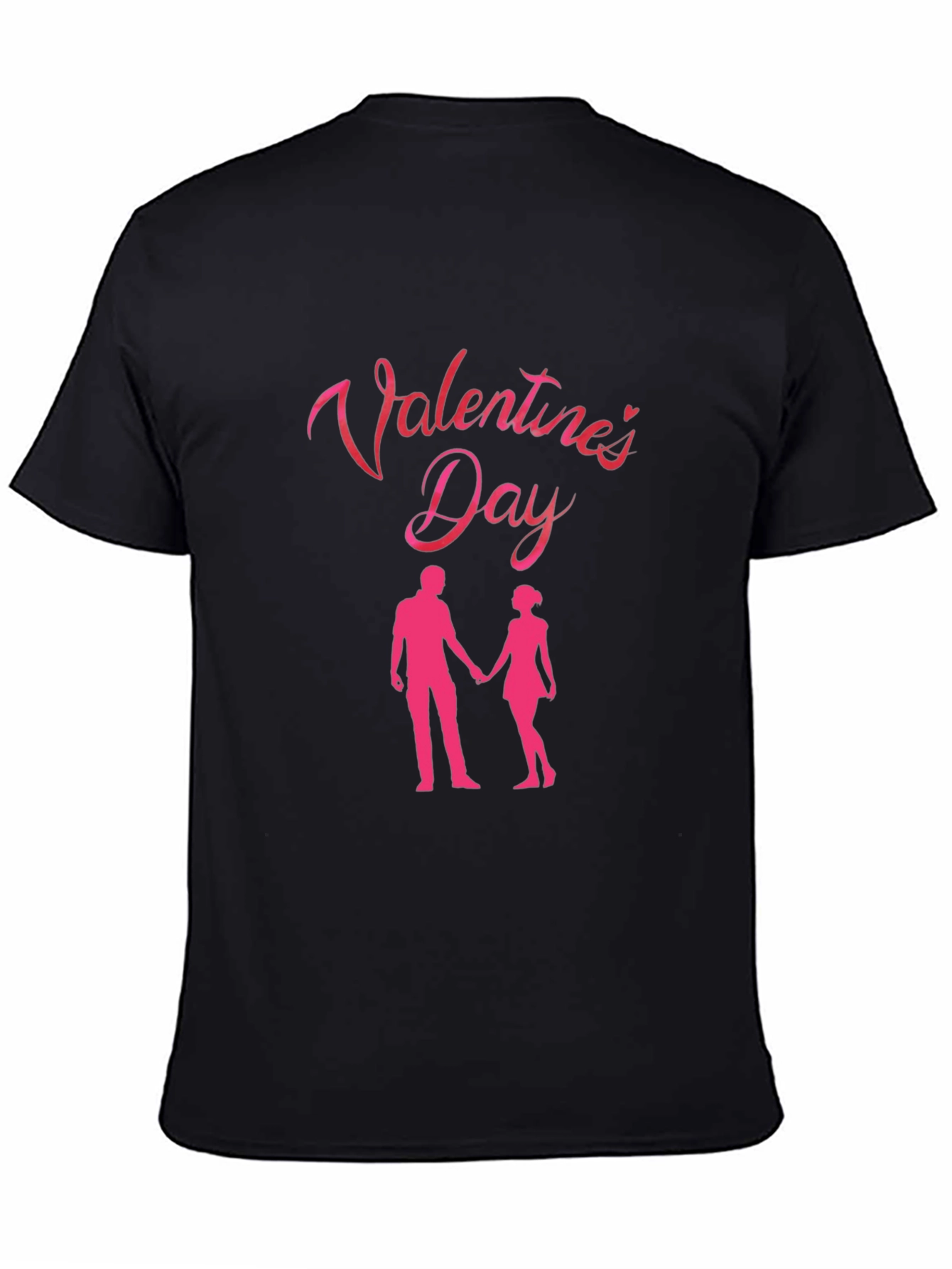 Valentines Day Couple Black T-Shirt