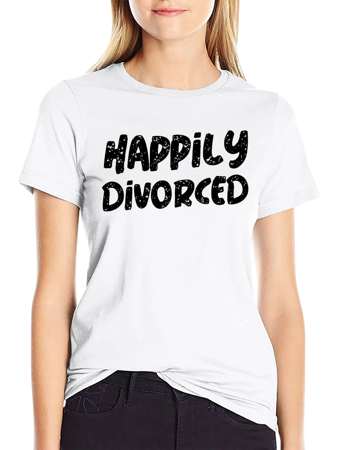 Happily Divorced T-Shirt - Black Humor Tee