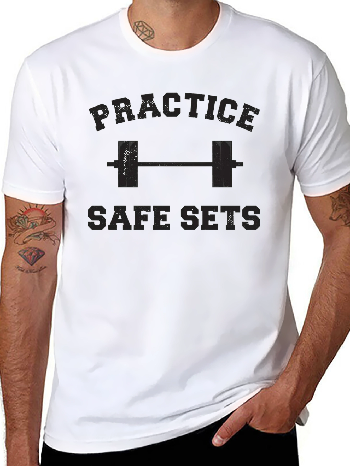 Practice Safe Sets Black T-Shirt