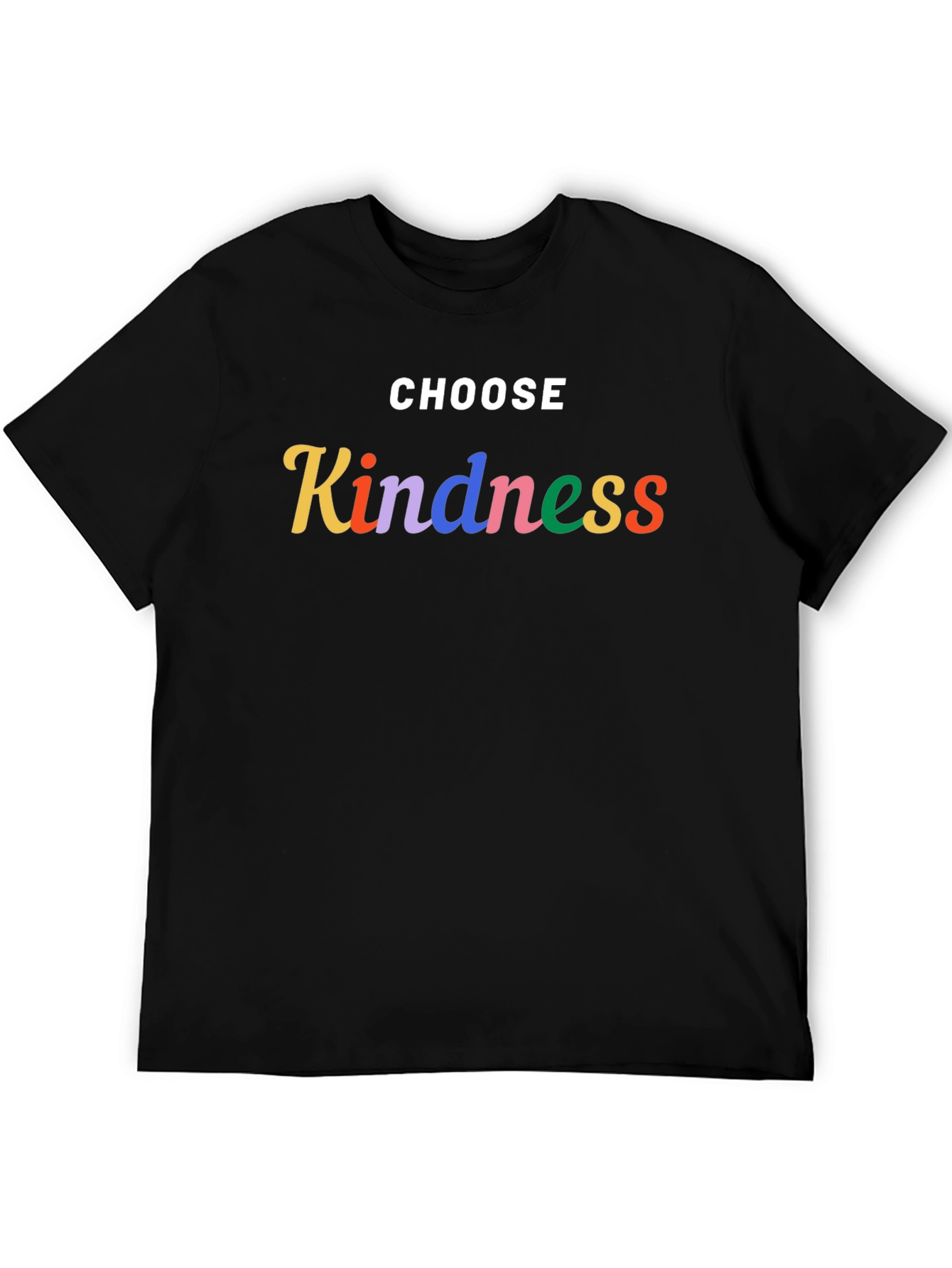 Choose Kindness Graphic Tee - Black Casual T-Shirt