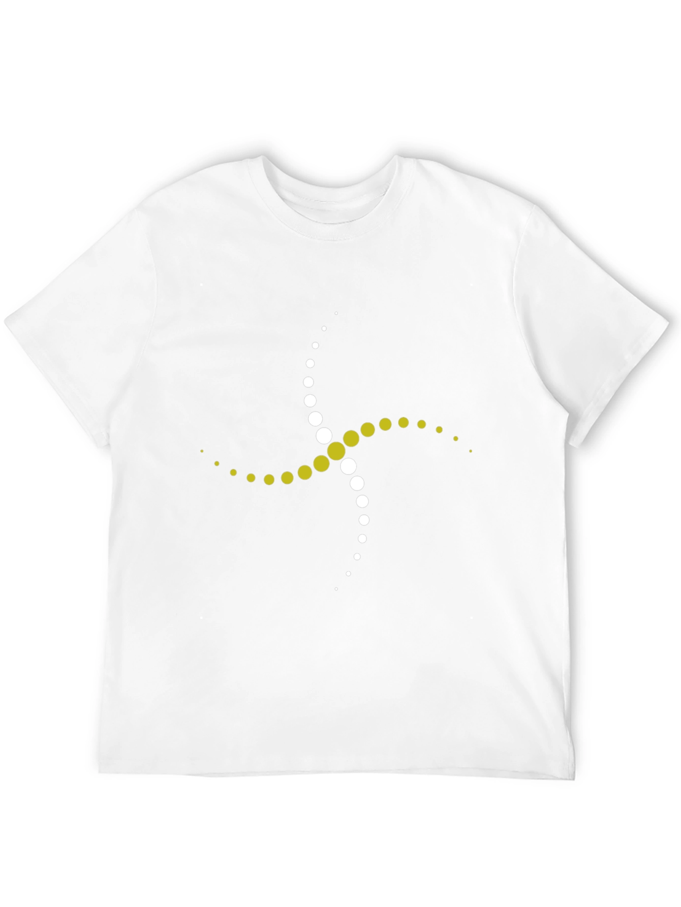 Modern Circle Swirl Tee - Stylish Black Cotton T-Shirt