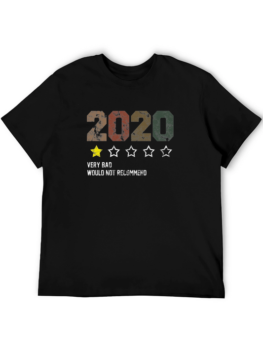 2020 One-Star Review Graphic Tee - Funny Retro Design