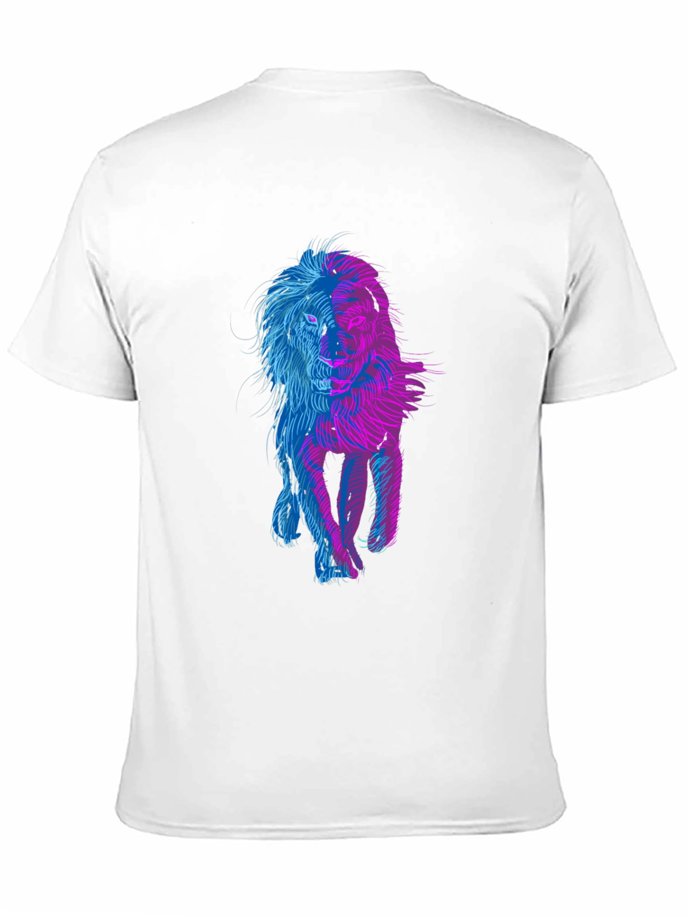 Lion Graphic Print Black T-Shirt