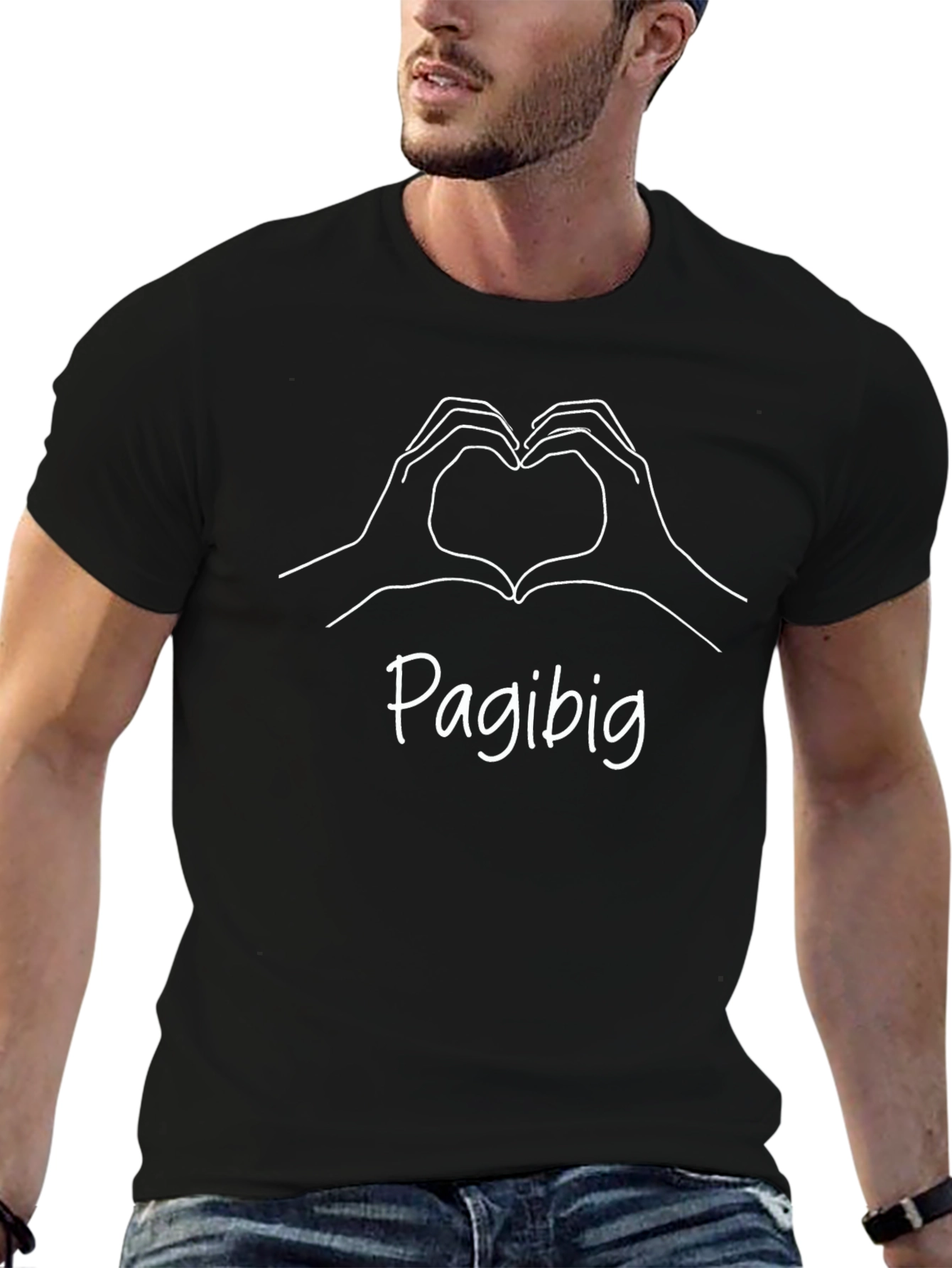 Pagibig Heart Hands Black T-Shirt