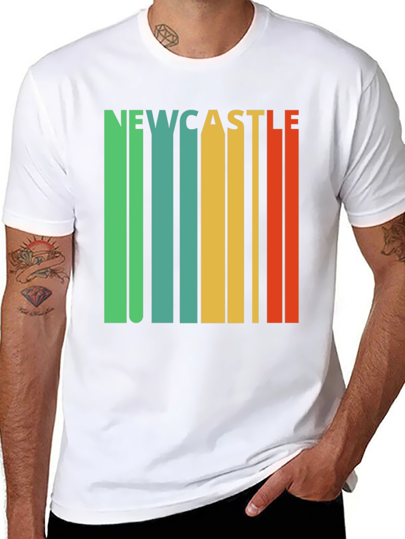 Newcastle Retro Stripe T-Shirt
