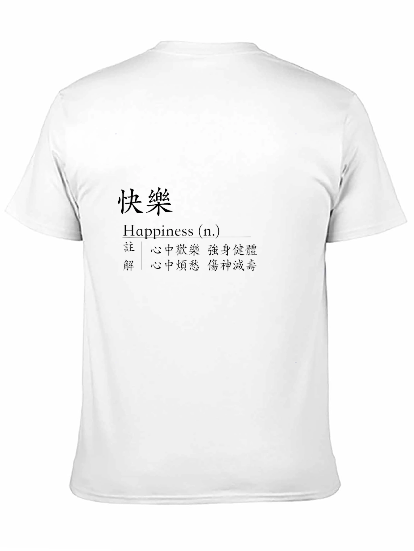 Happiness Definition T-Shirt - Asian Inspired Graphic Tee