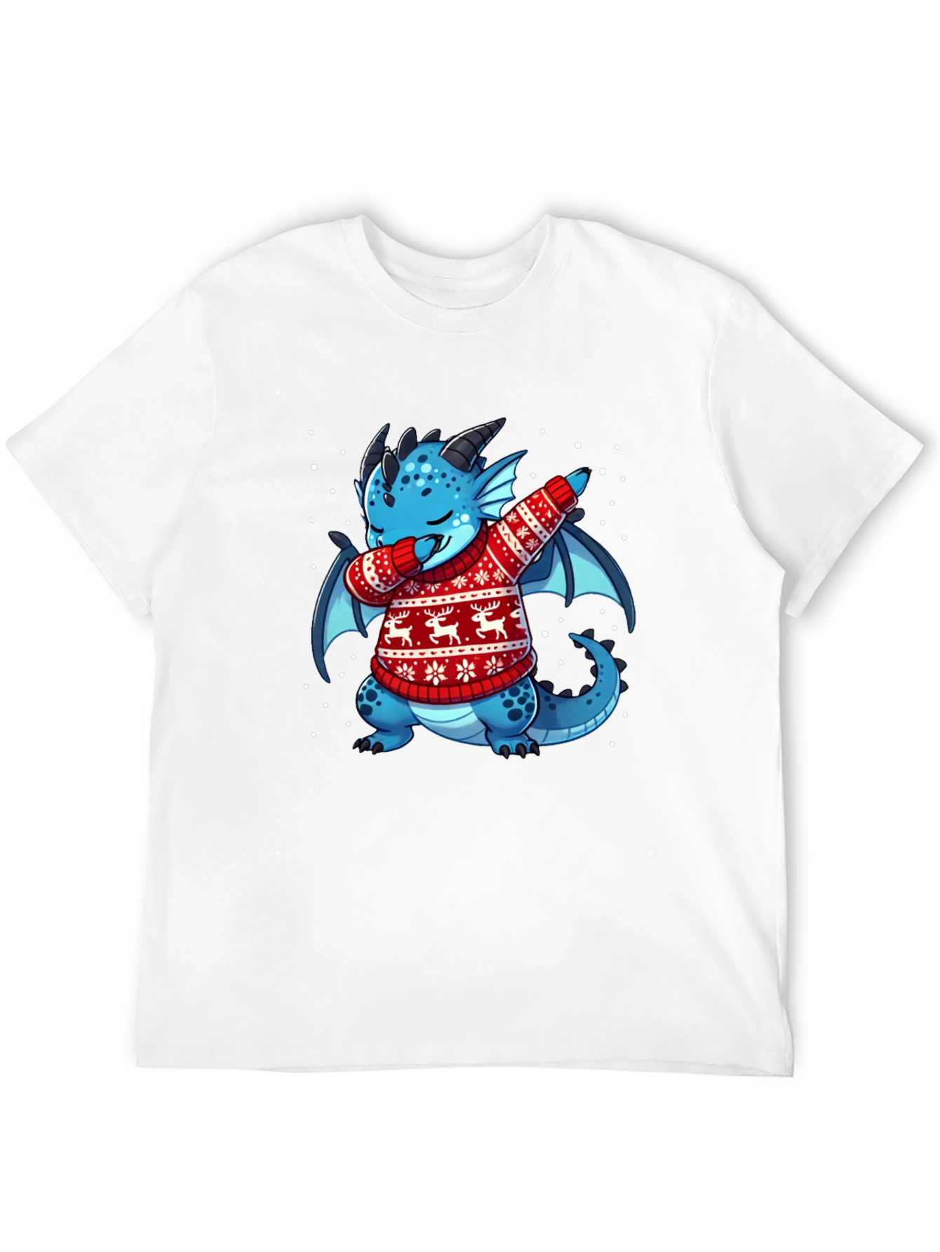 Dabbing Dragon Christmas T-Shirt