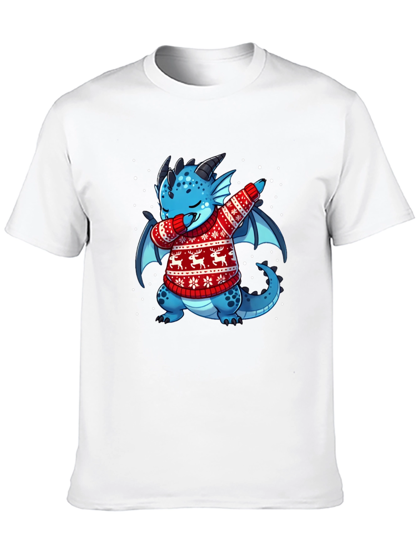 Dabbing Dragon Christmas T-Shirt