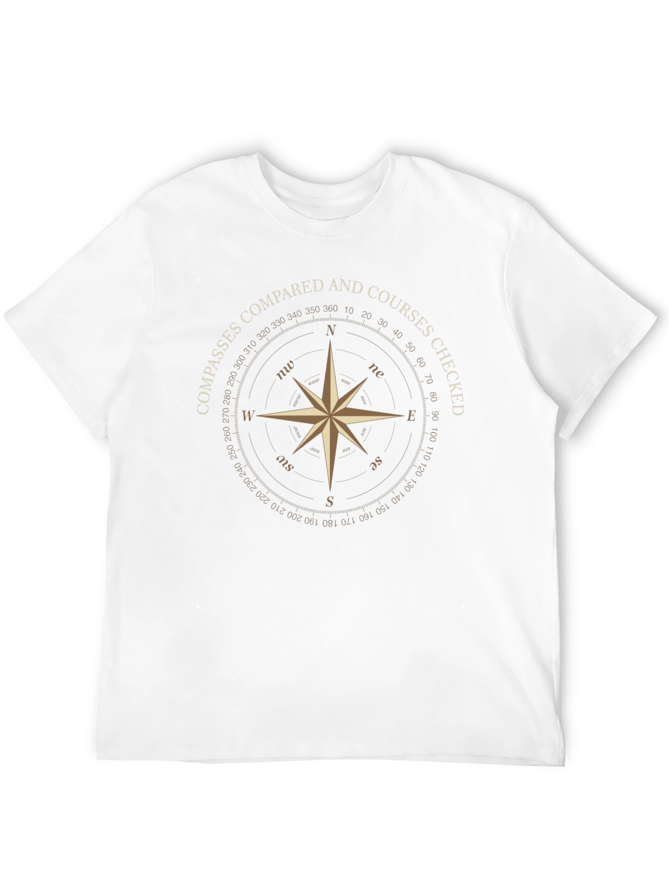 Compass Rose T-Shirt - Navigation Design Tee