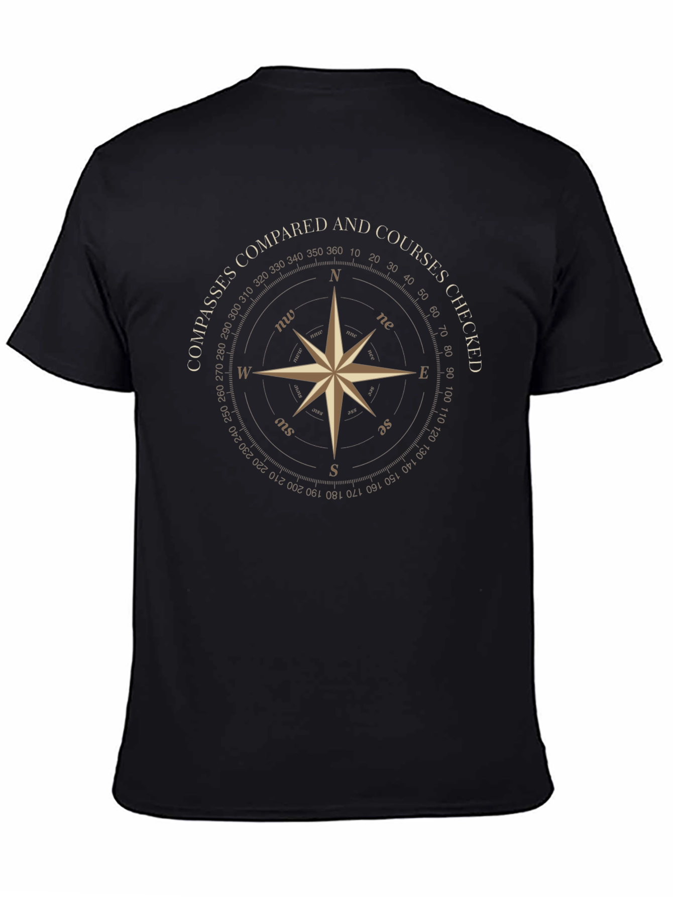 Compass Rose T-Shirt - Navigation Design Tee