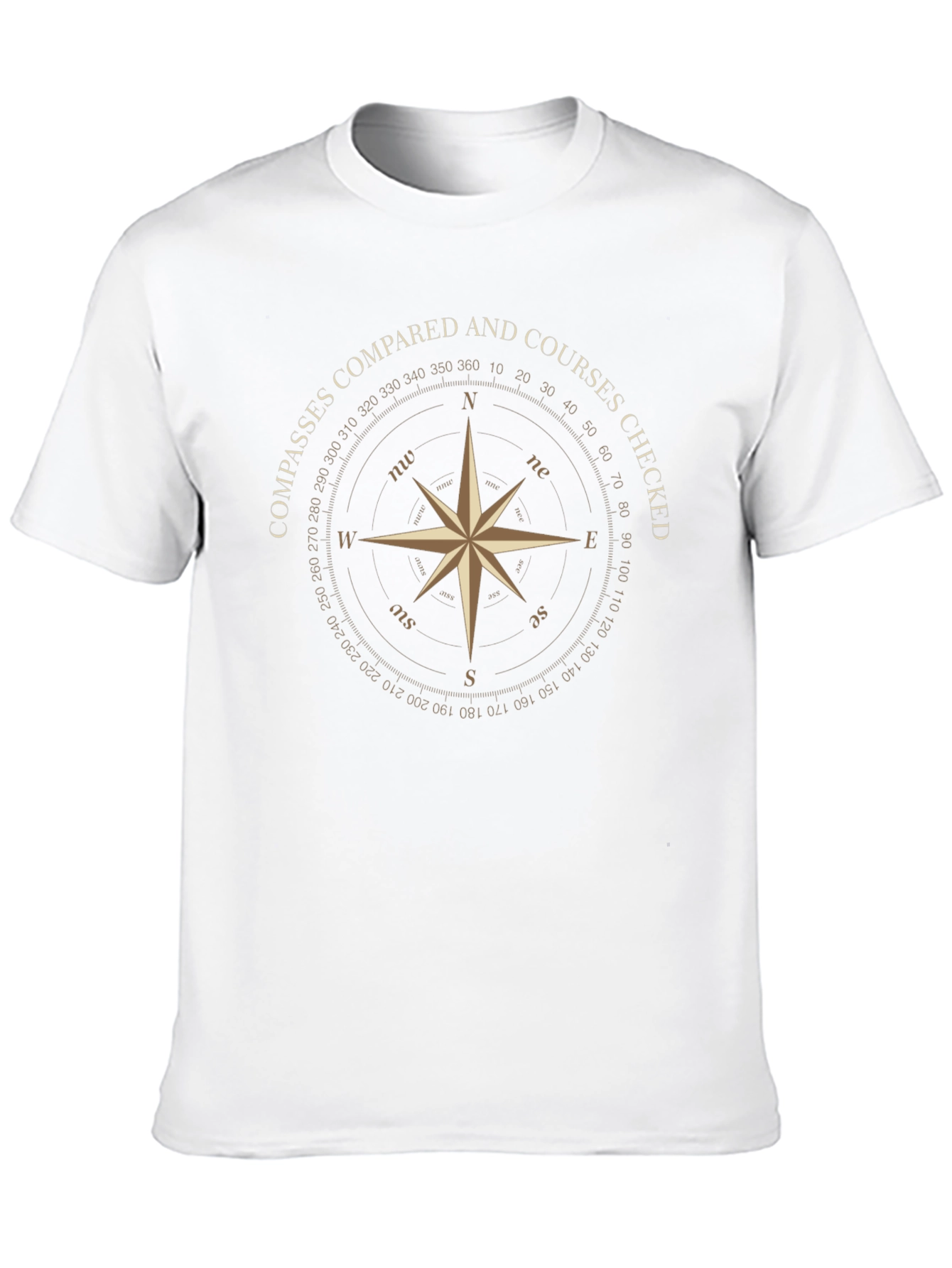 Compass Rose T-Shirt - Navigation Design Tee