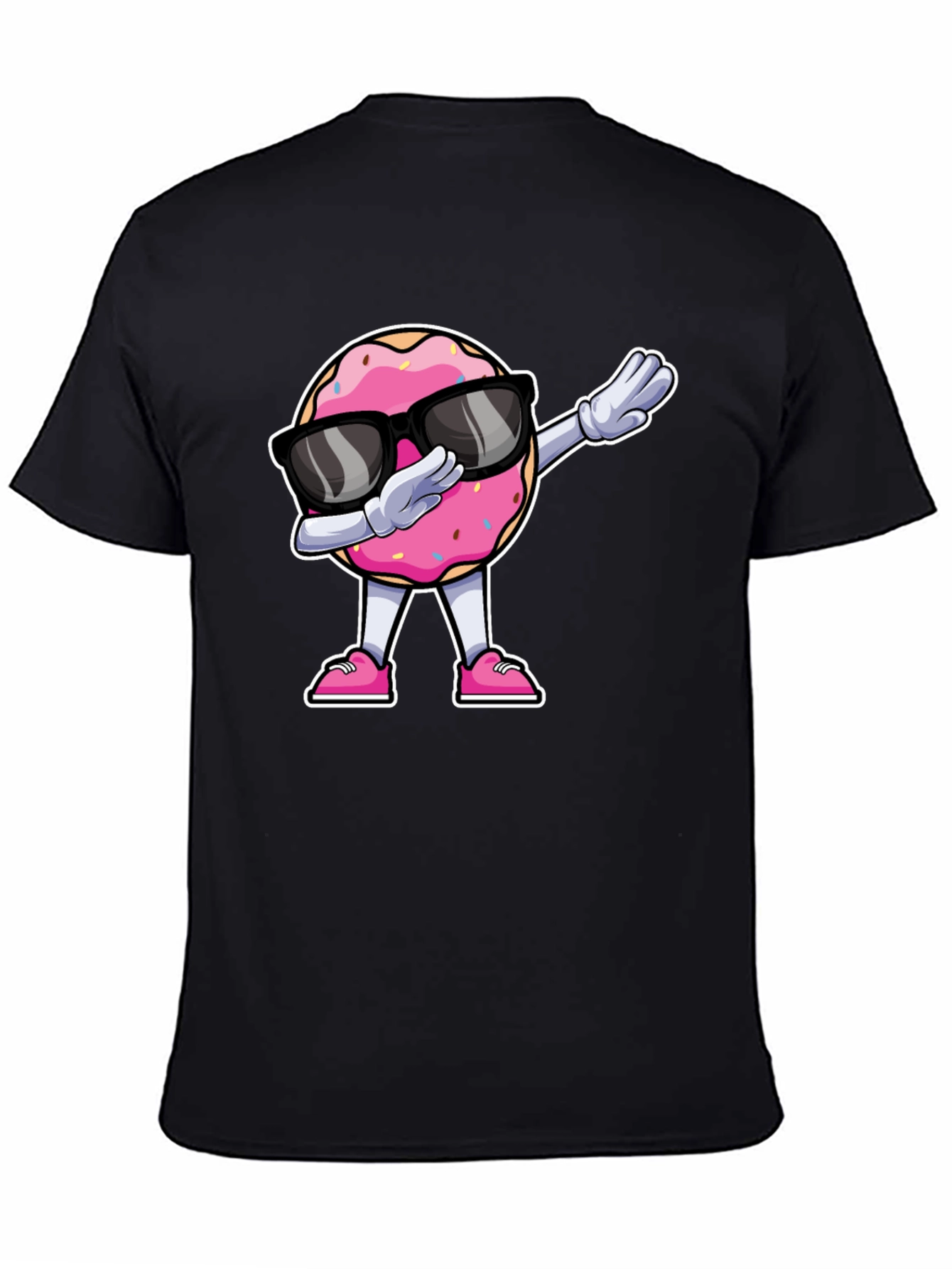 Dabbing Donut T-Shirt - Funny Cartoon Tee