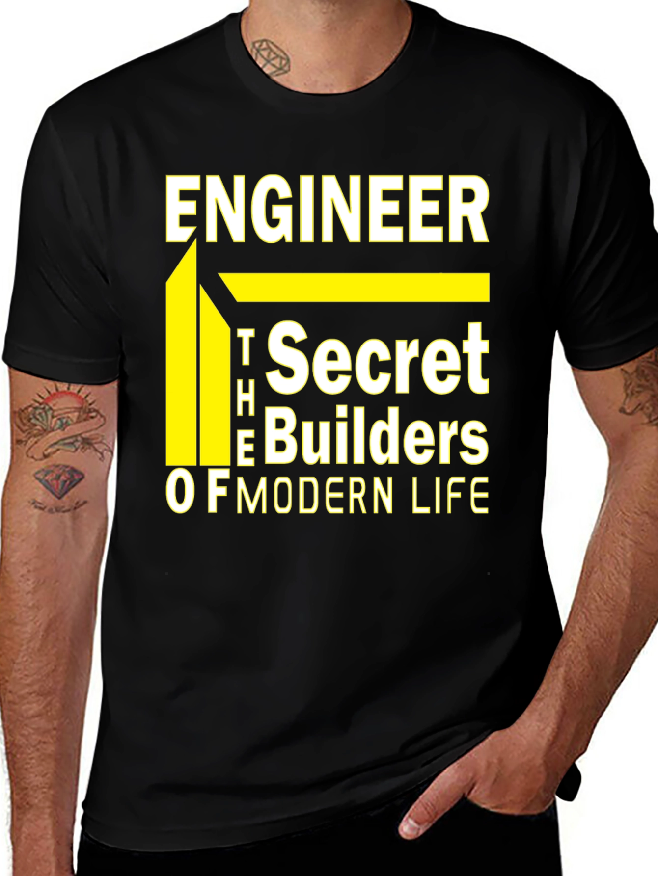 Engineer T-Shirt - The Secret Builders of Modern Life